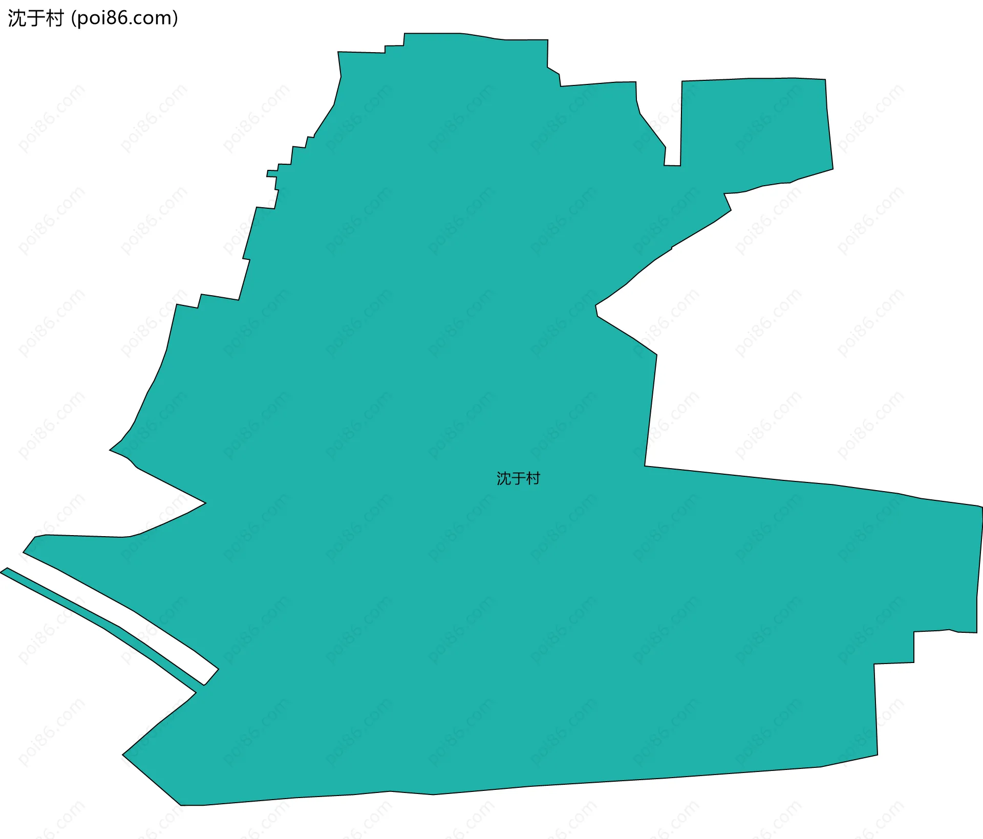 沈于村边界地图