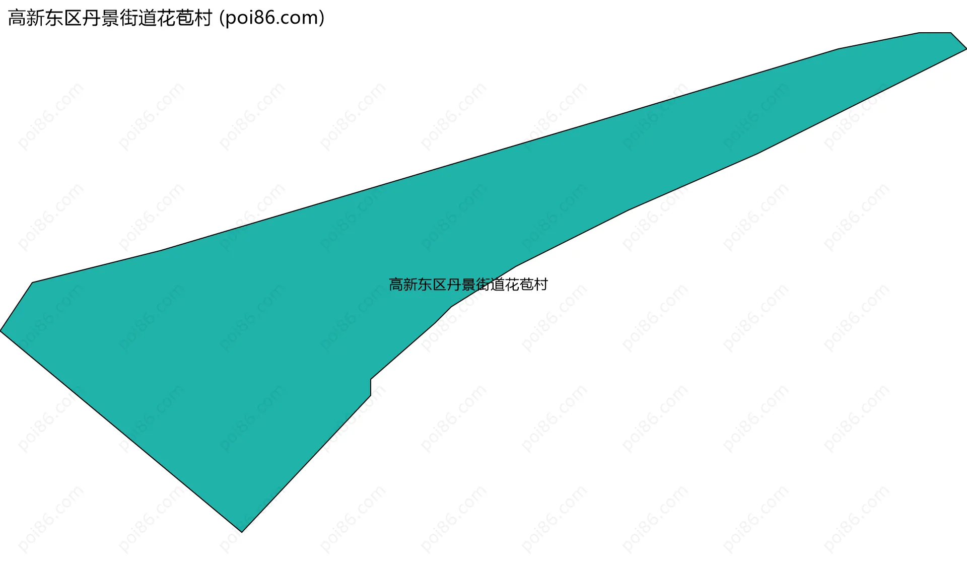 高新东区丹景街道花苞村边界地图