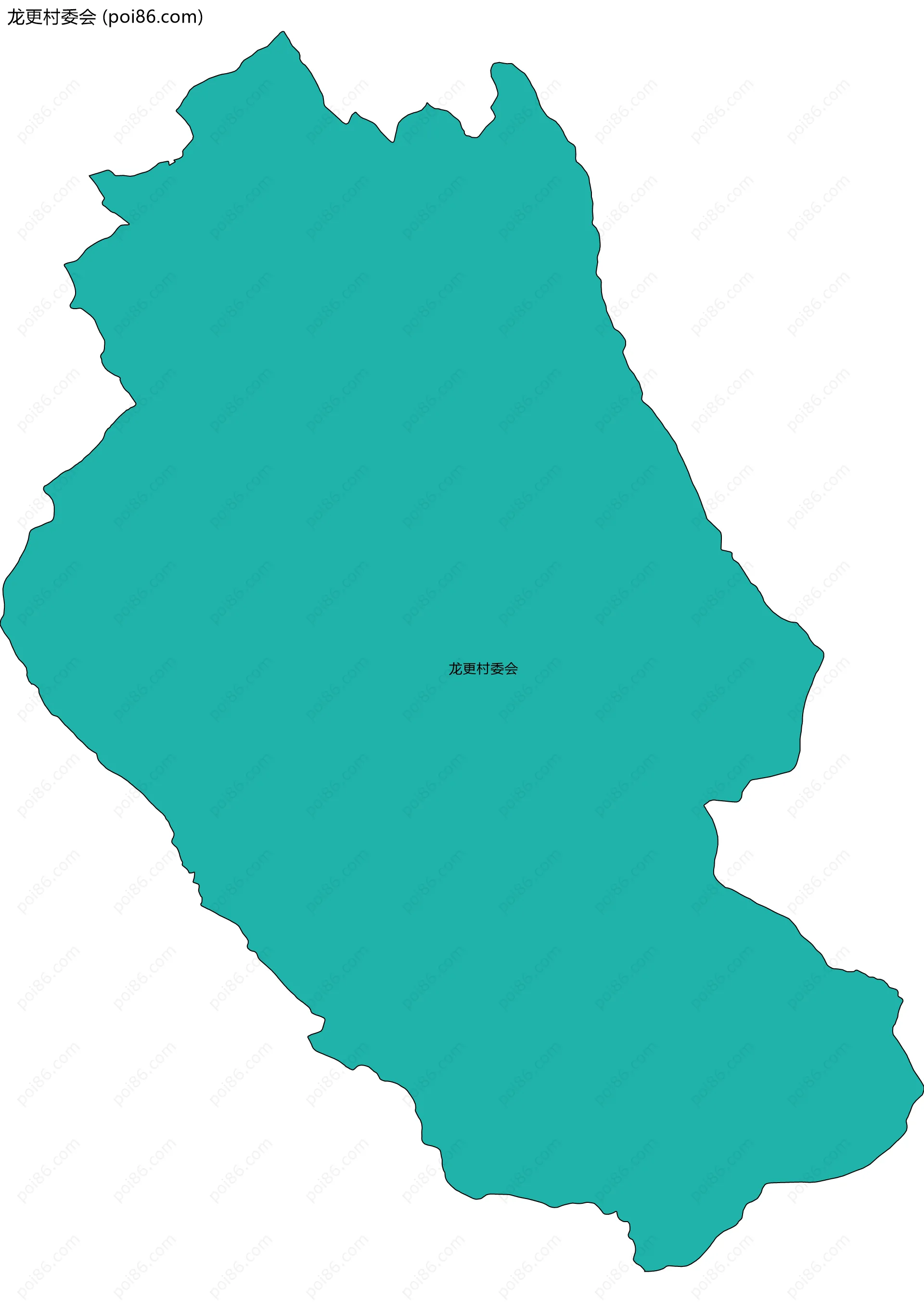龙更村委会边界地图