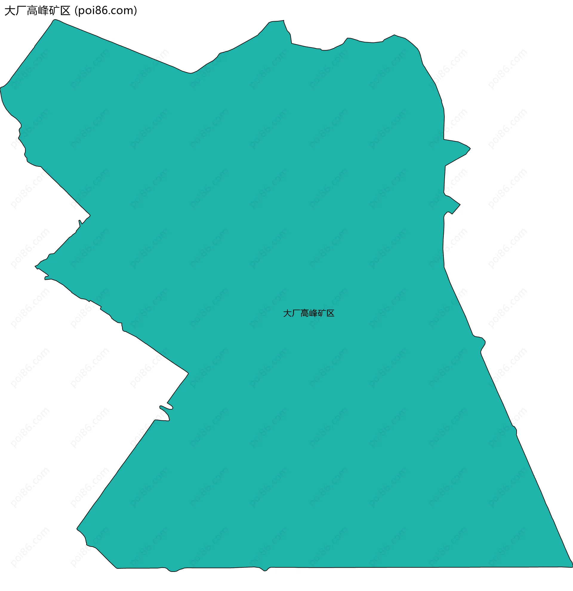 大厂高峰矿区边界地图