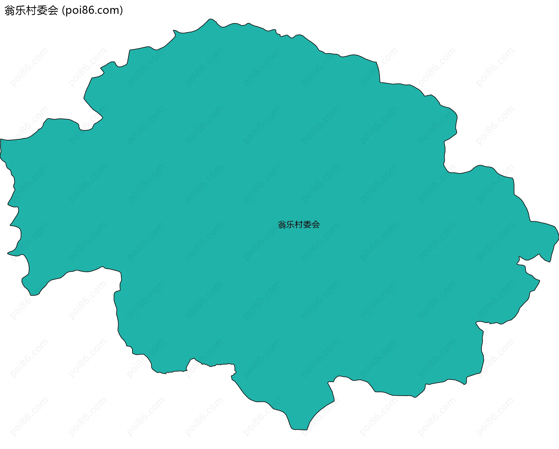 翁乐村委会边界地图