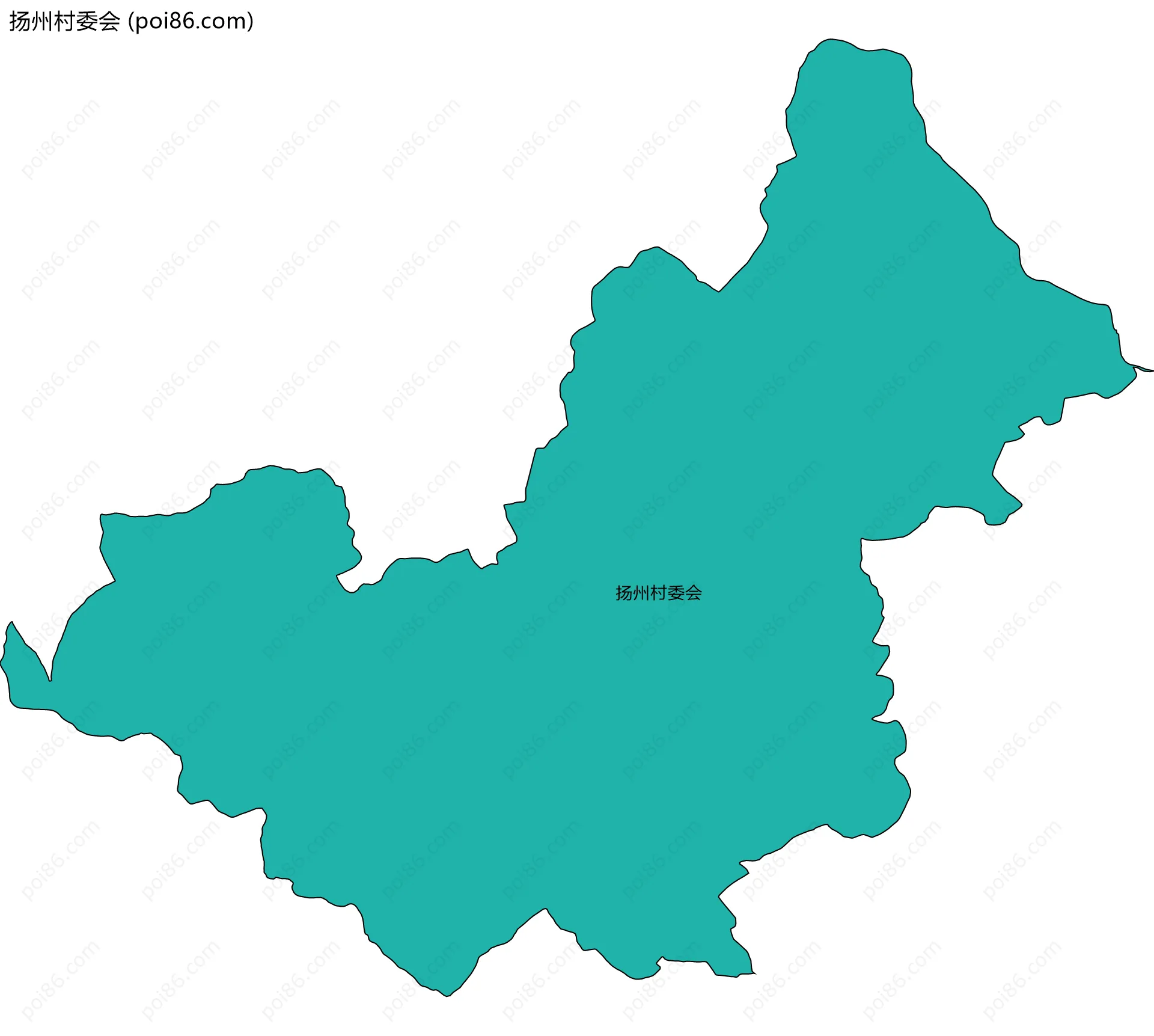 扬州村委会边界地图