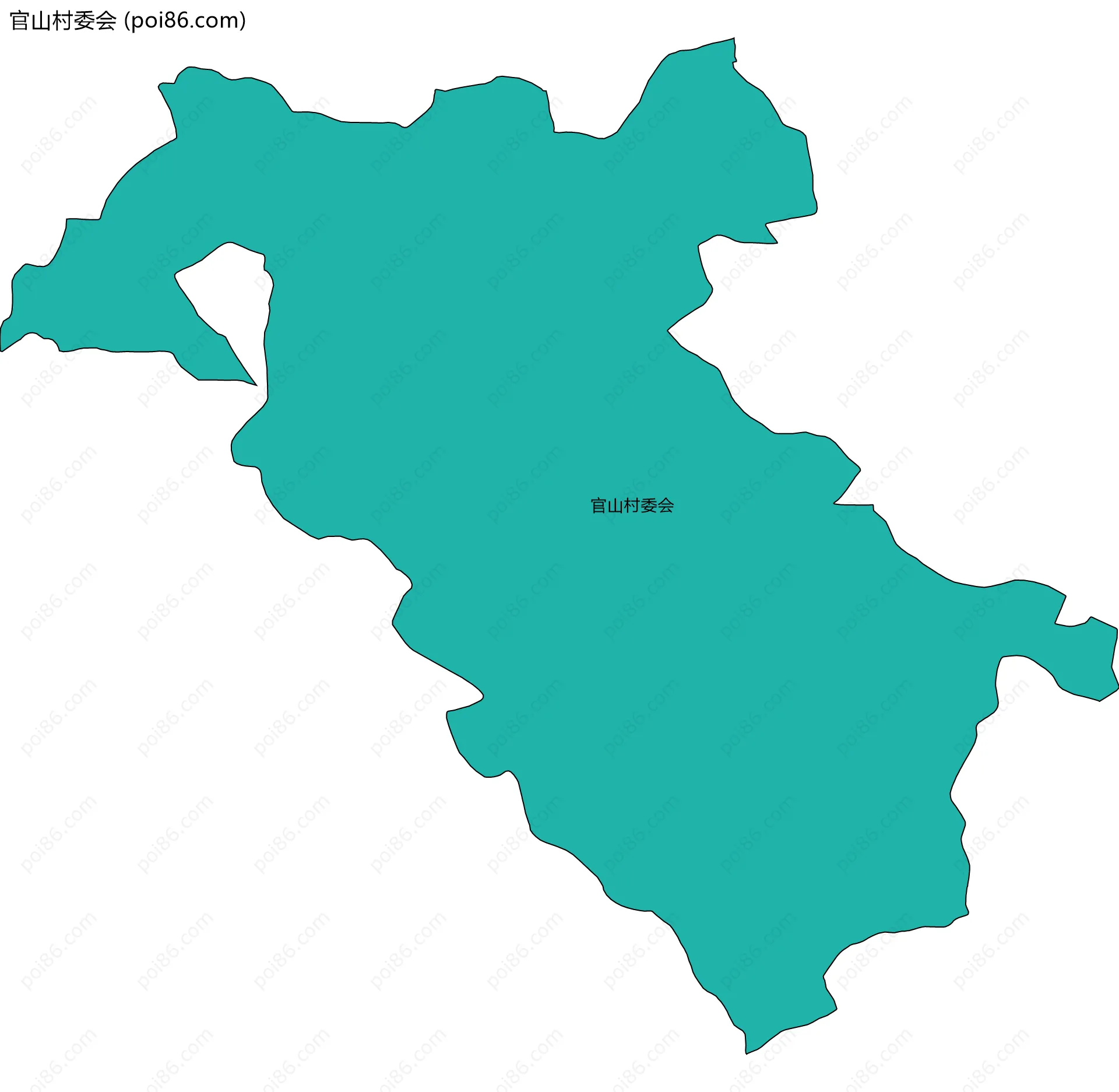 官山村委会边界地图