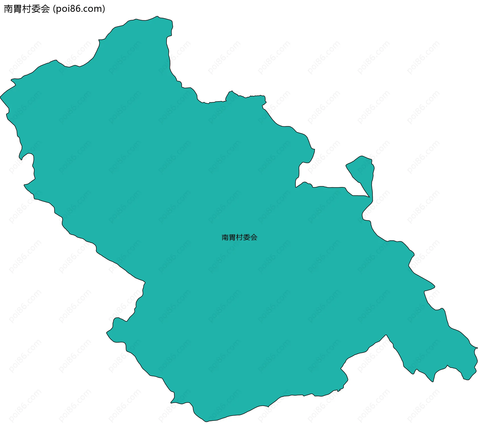 南胃村委会边界地图