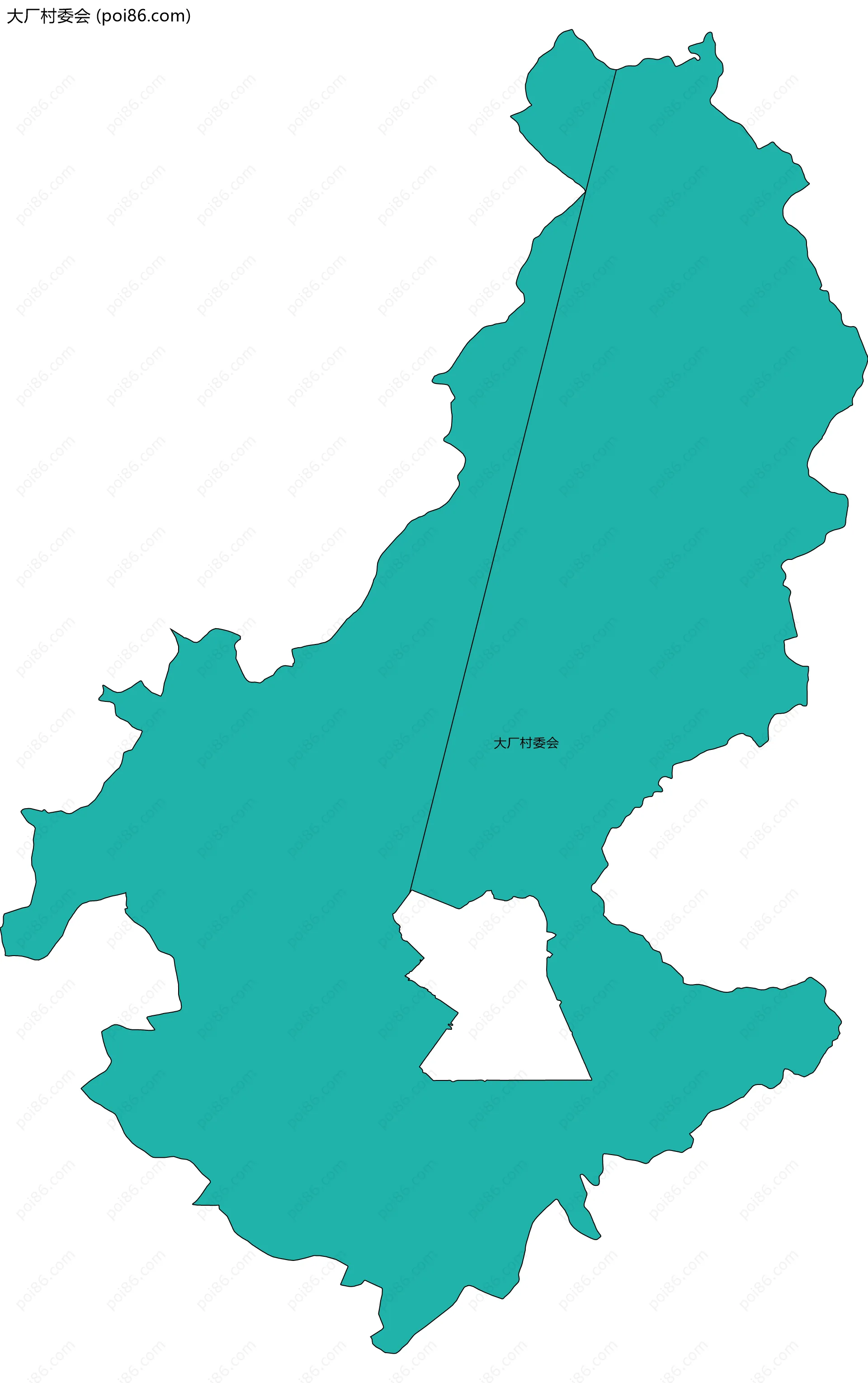 大厂村委会边界地图