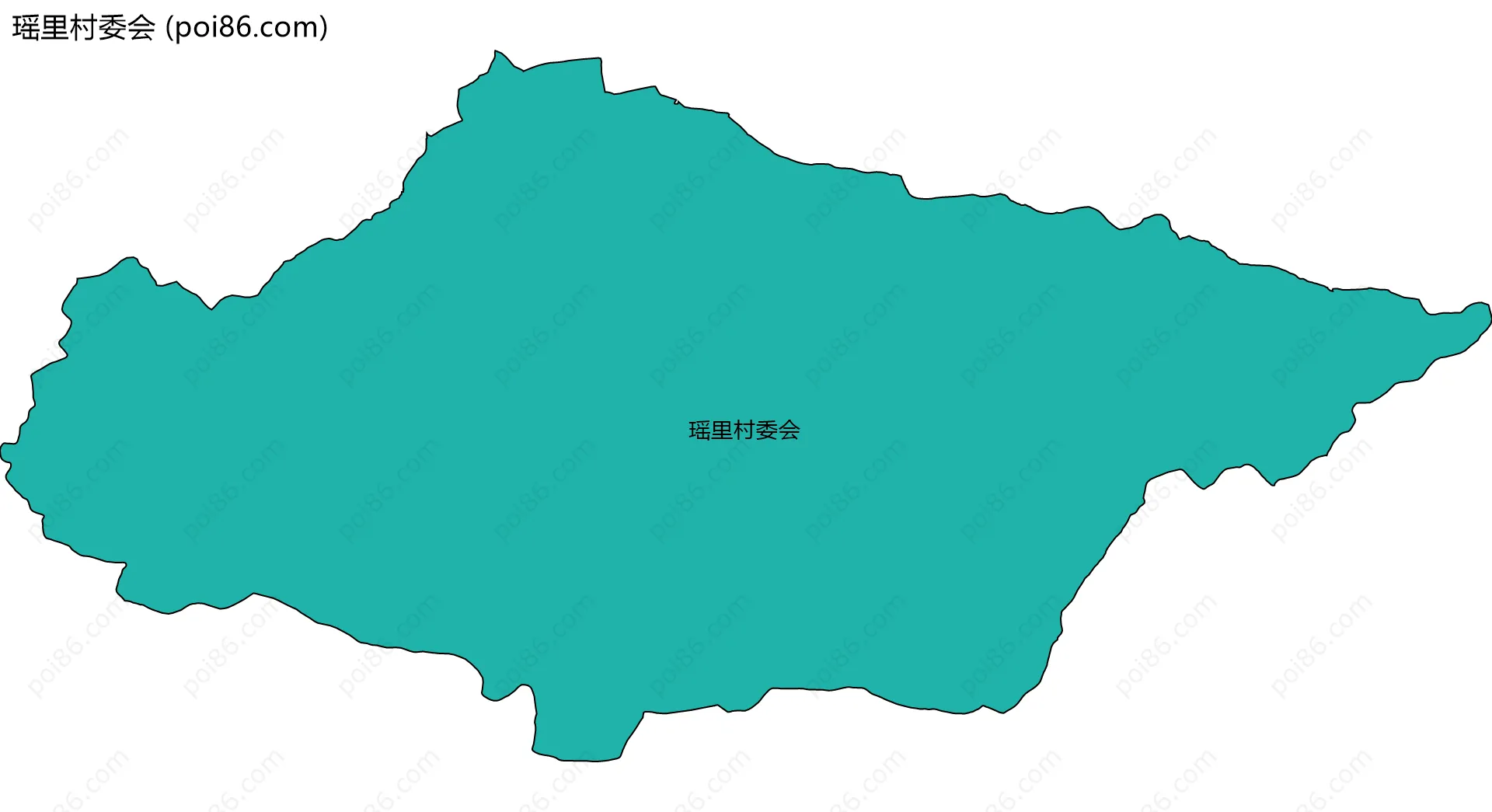 瑶里村委会边界地图