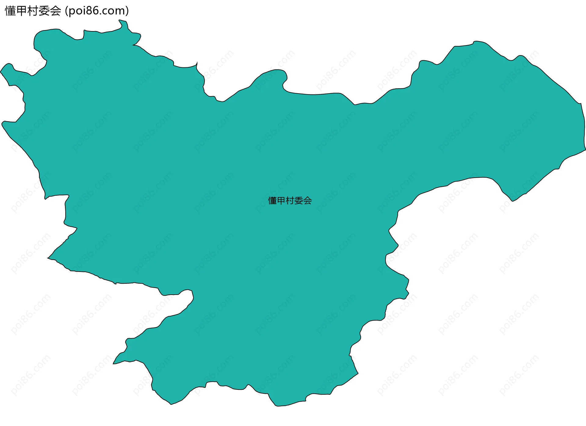懂甲村委会边界地图