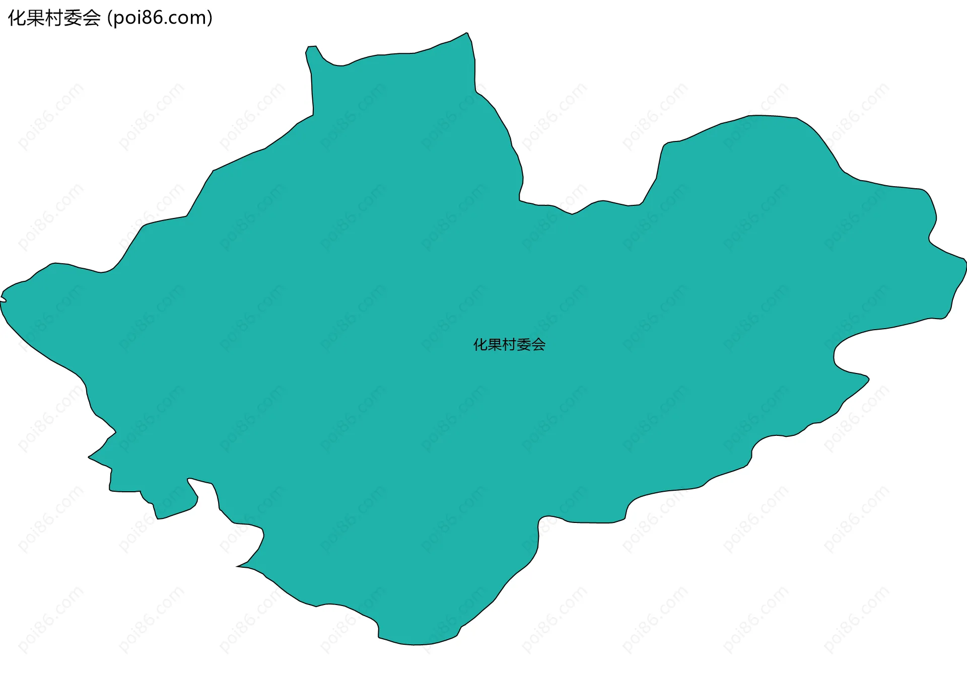 化果村委会边界地图