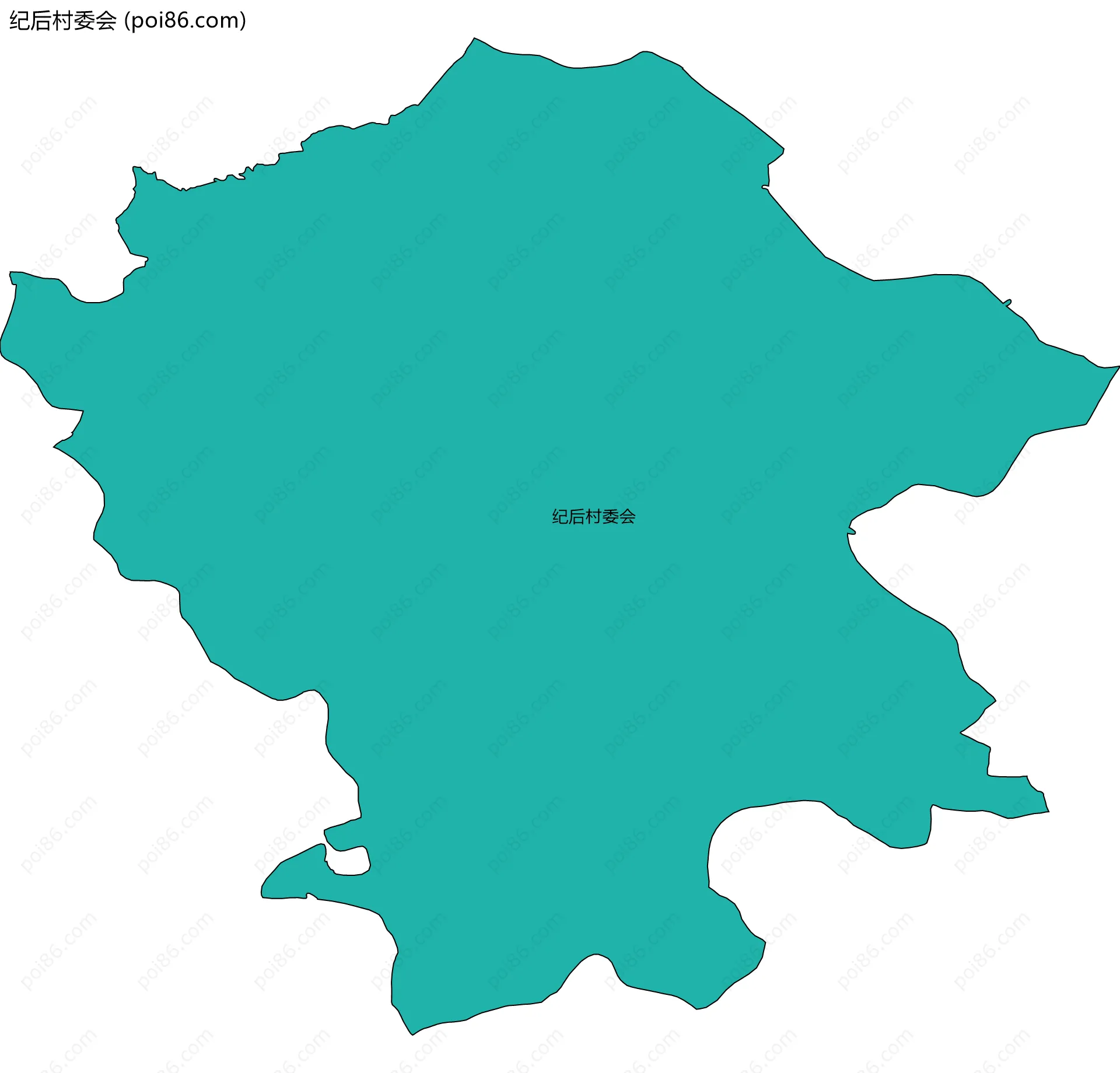 纪后村委会边界地图