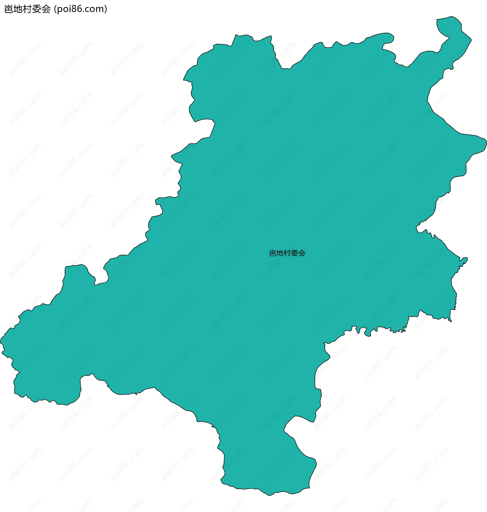 岜地村委会边界地图