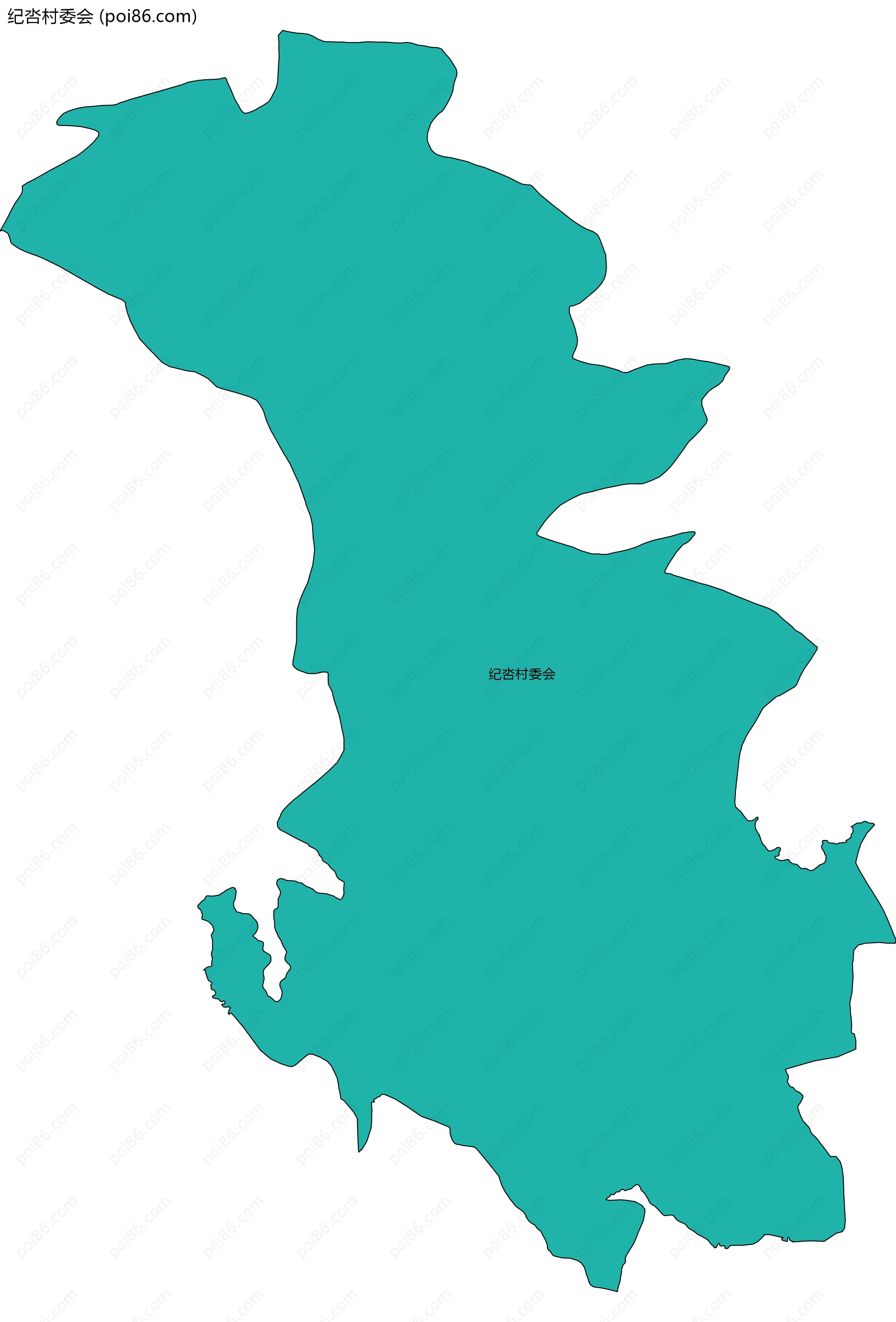 纪呇村委会边界地图