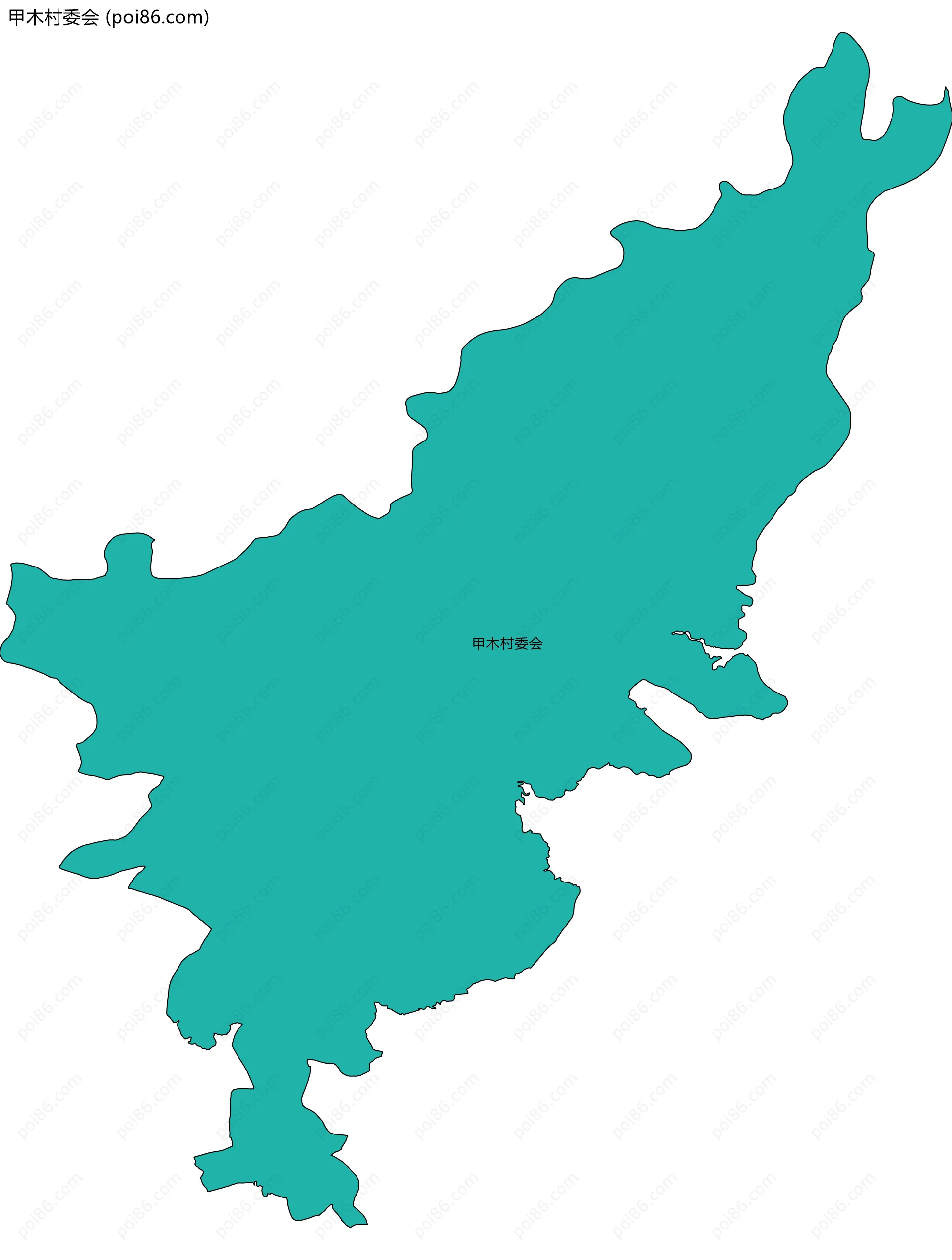 甲木村委会边界地图