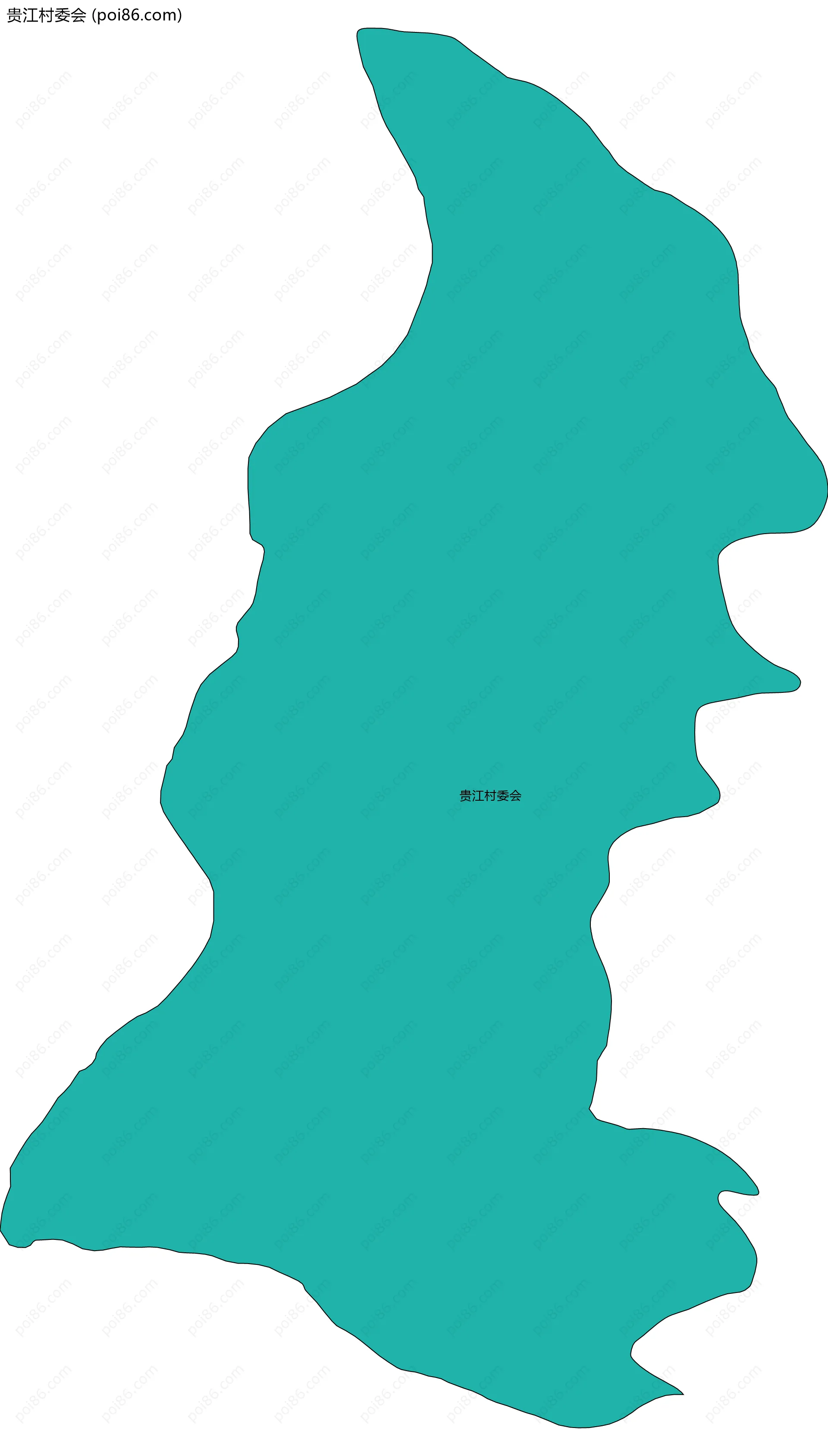 贵江村委会边界地图