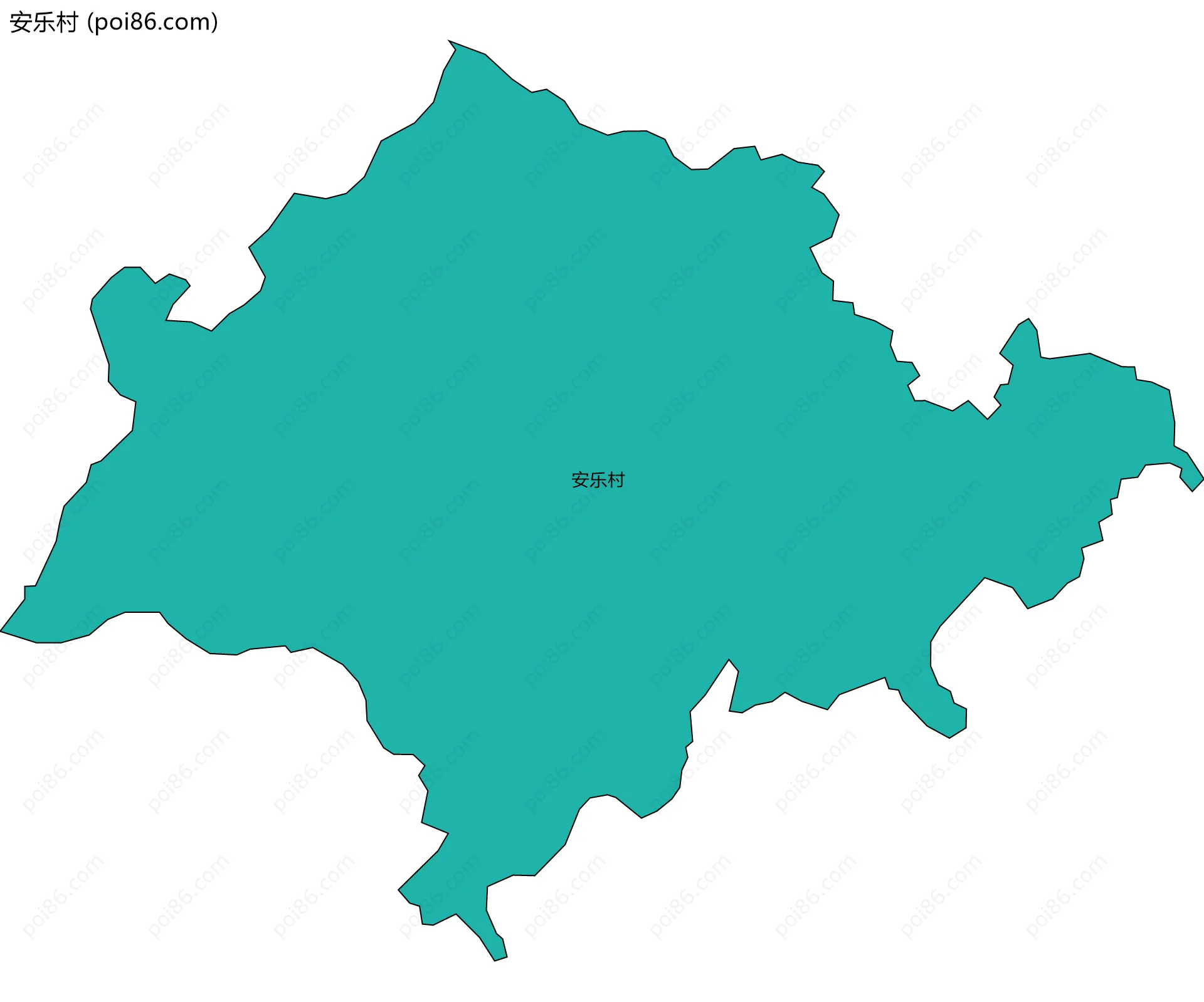 安乐村边界地图