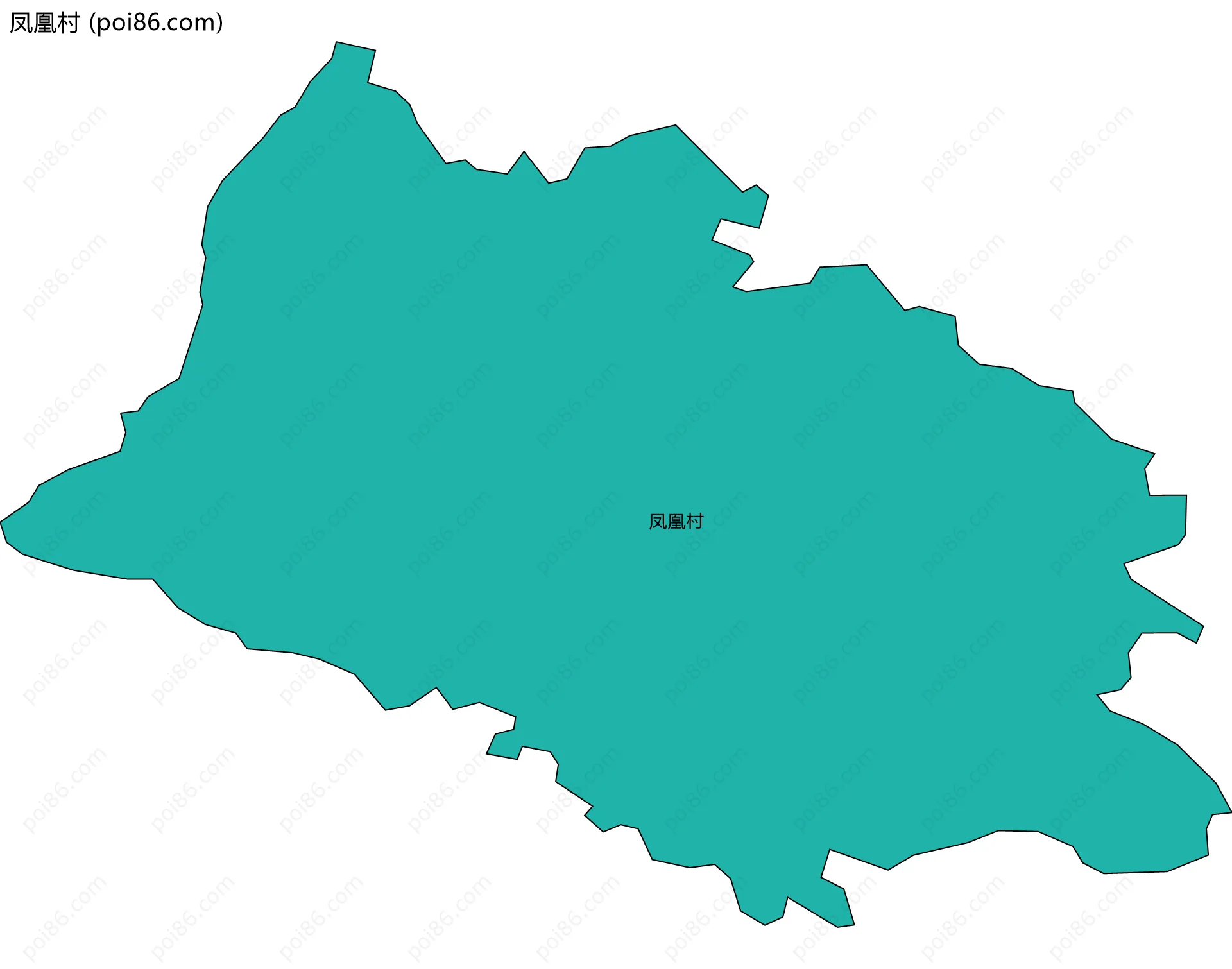 凤凰村边界地图