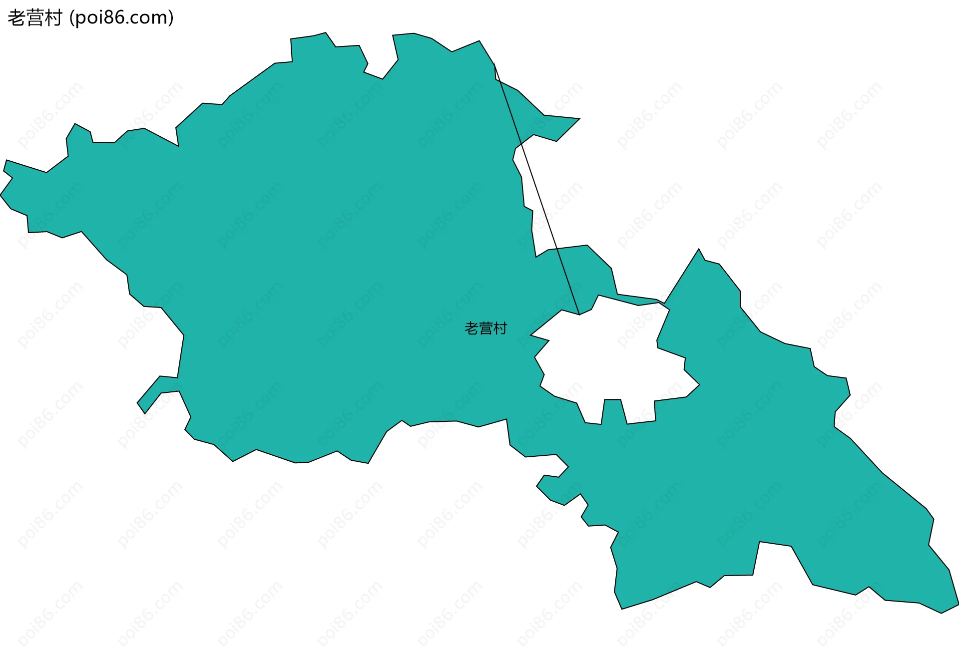 老营村边界地图