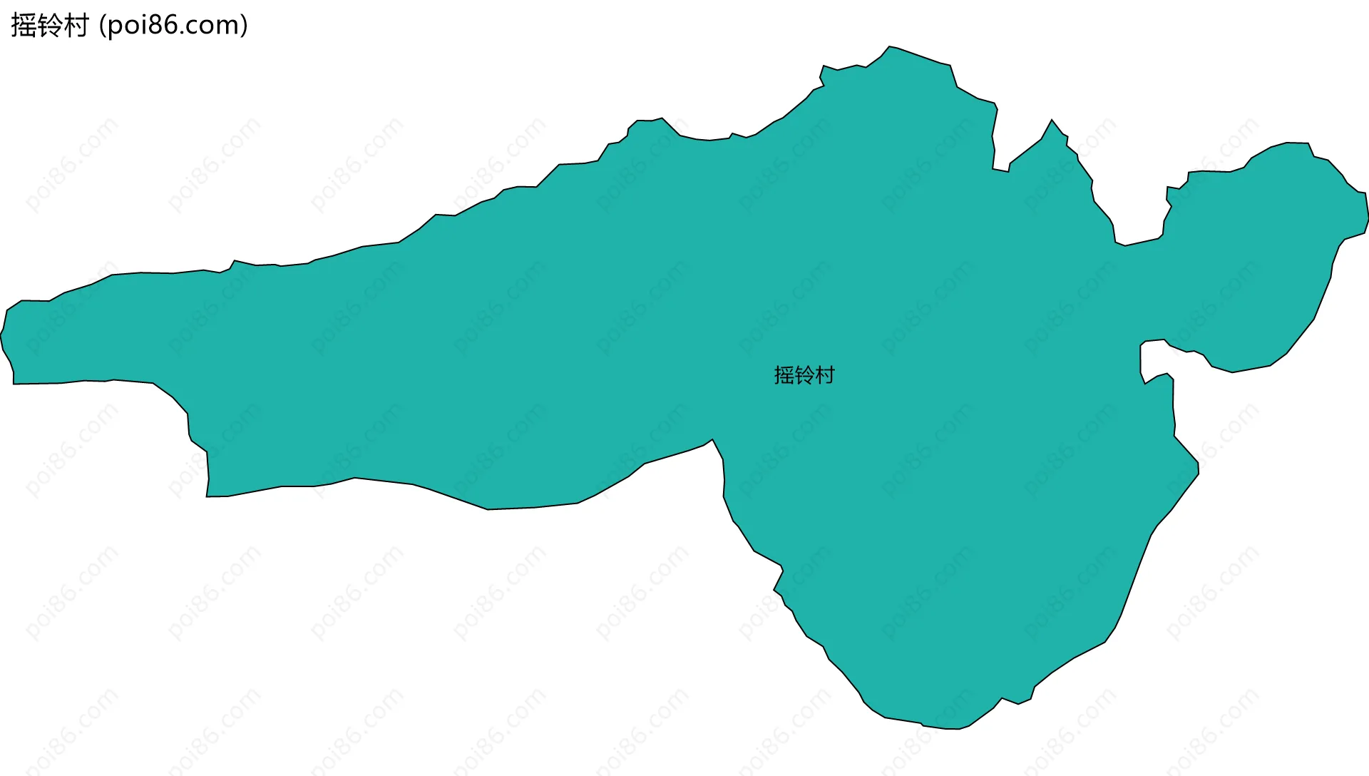 摇铃村边界地图