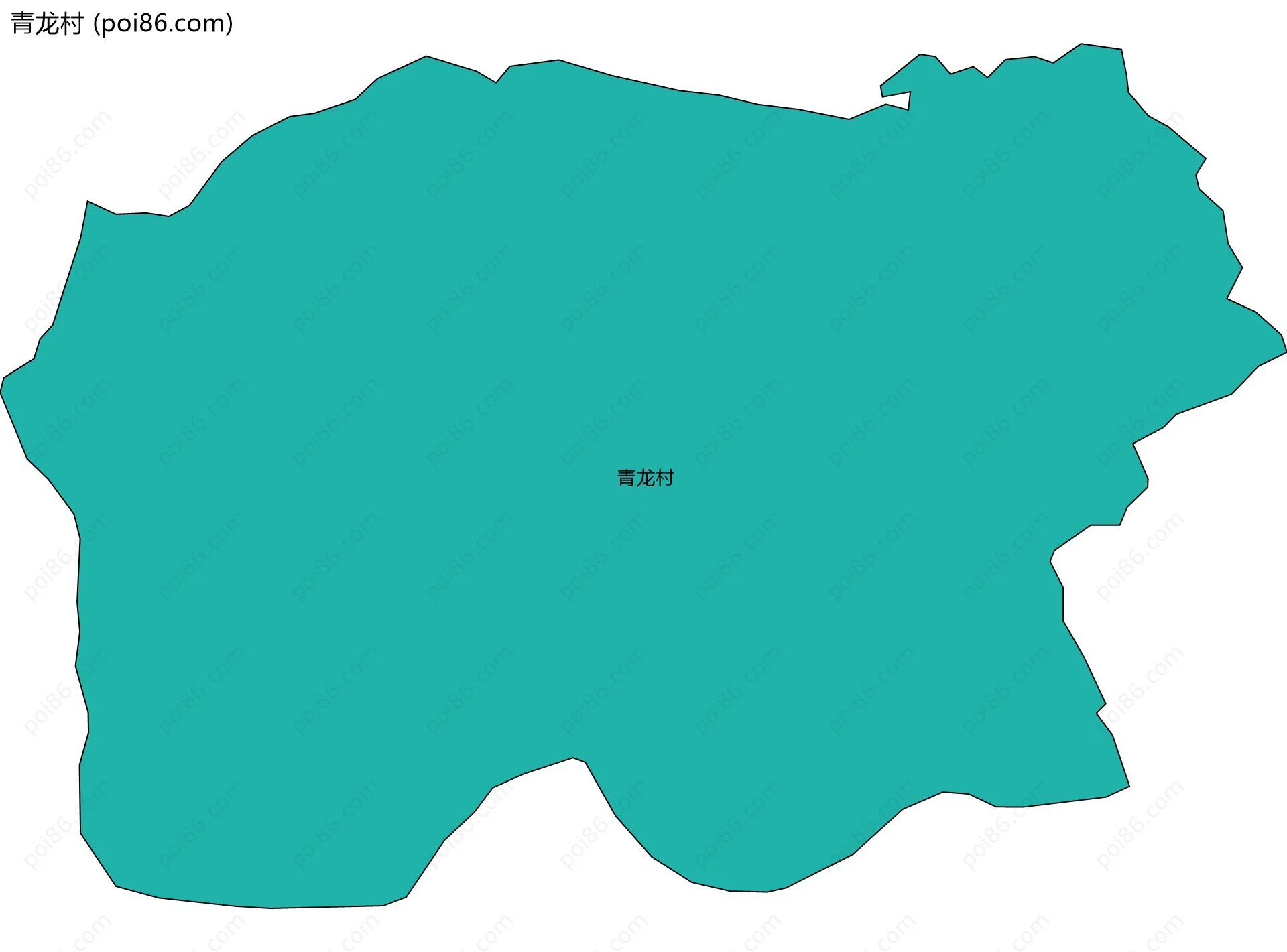 青龙村边界地图