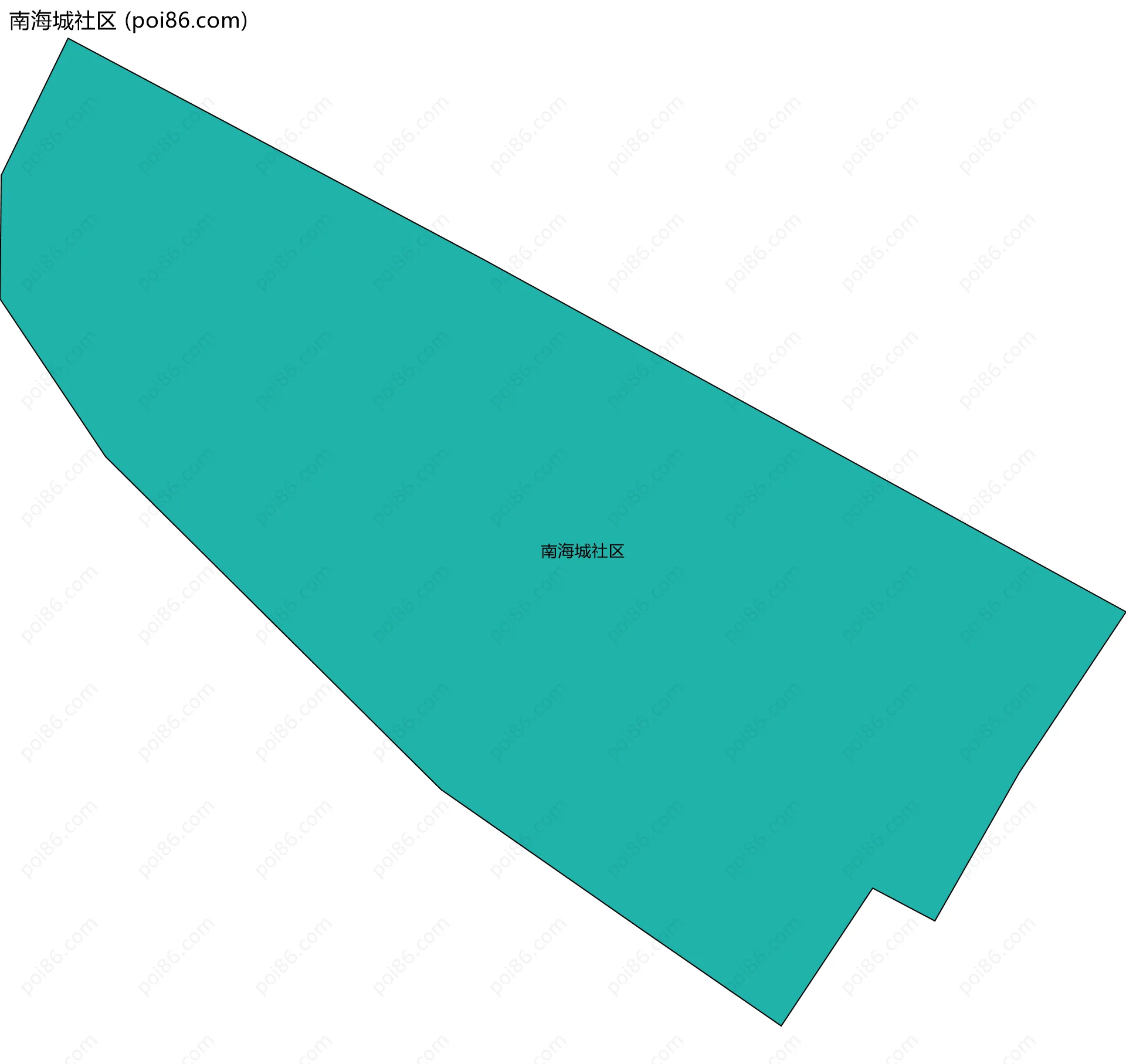 南海城社区边界地图