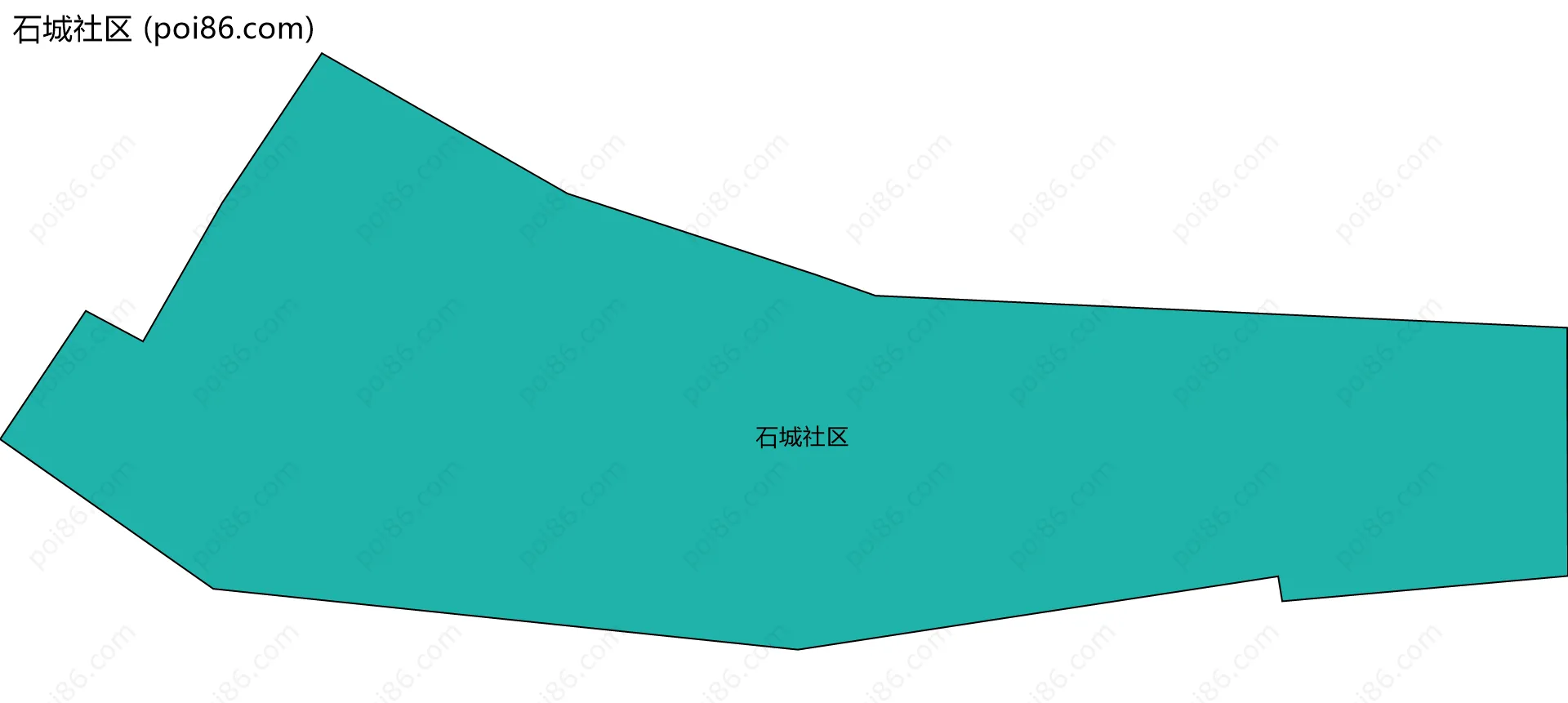石城社区边界地图