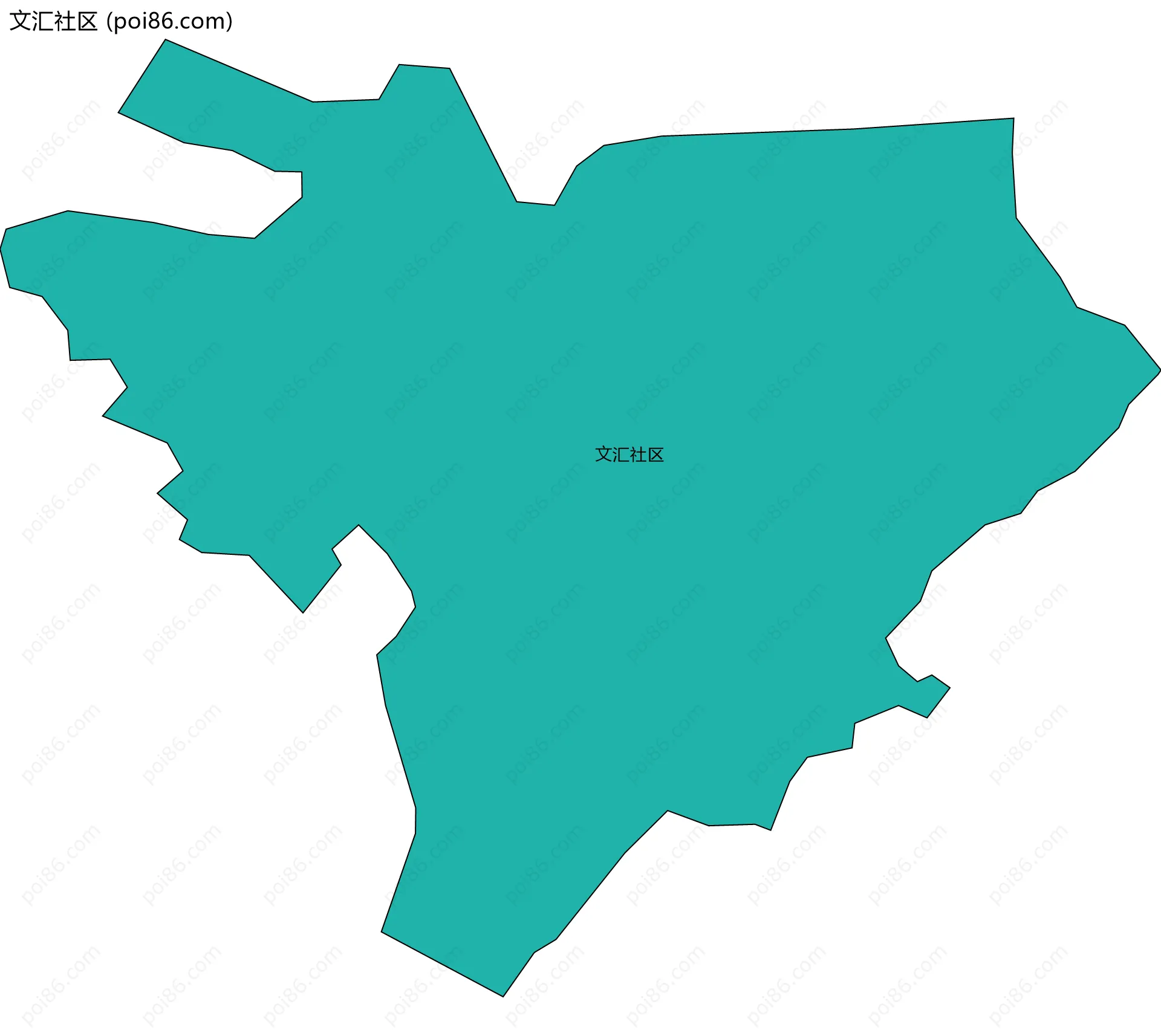 文汇社区边界地图