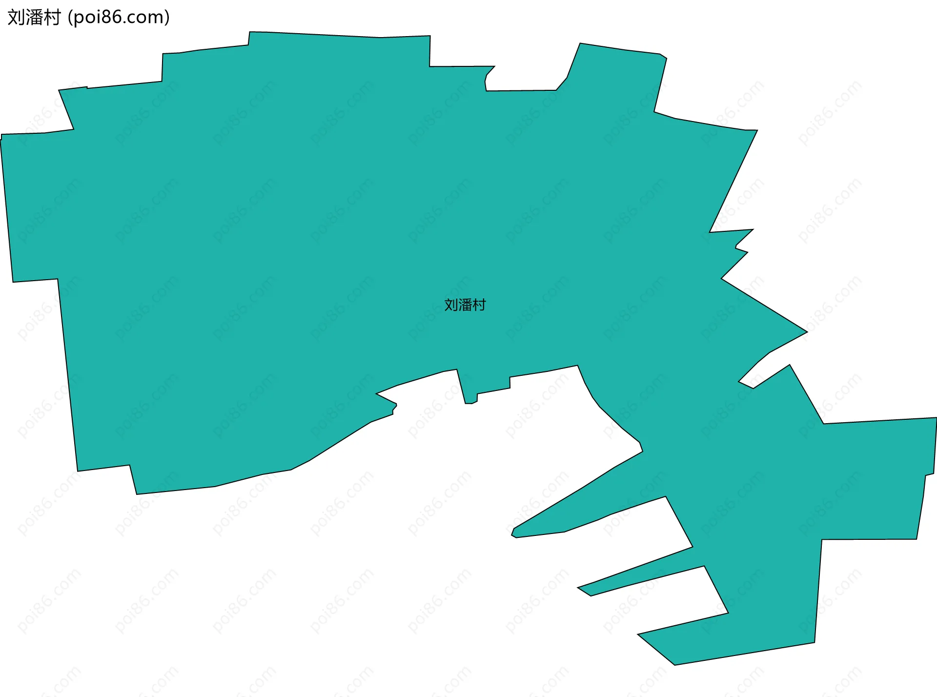 刘潘村边界地图