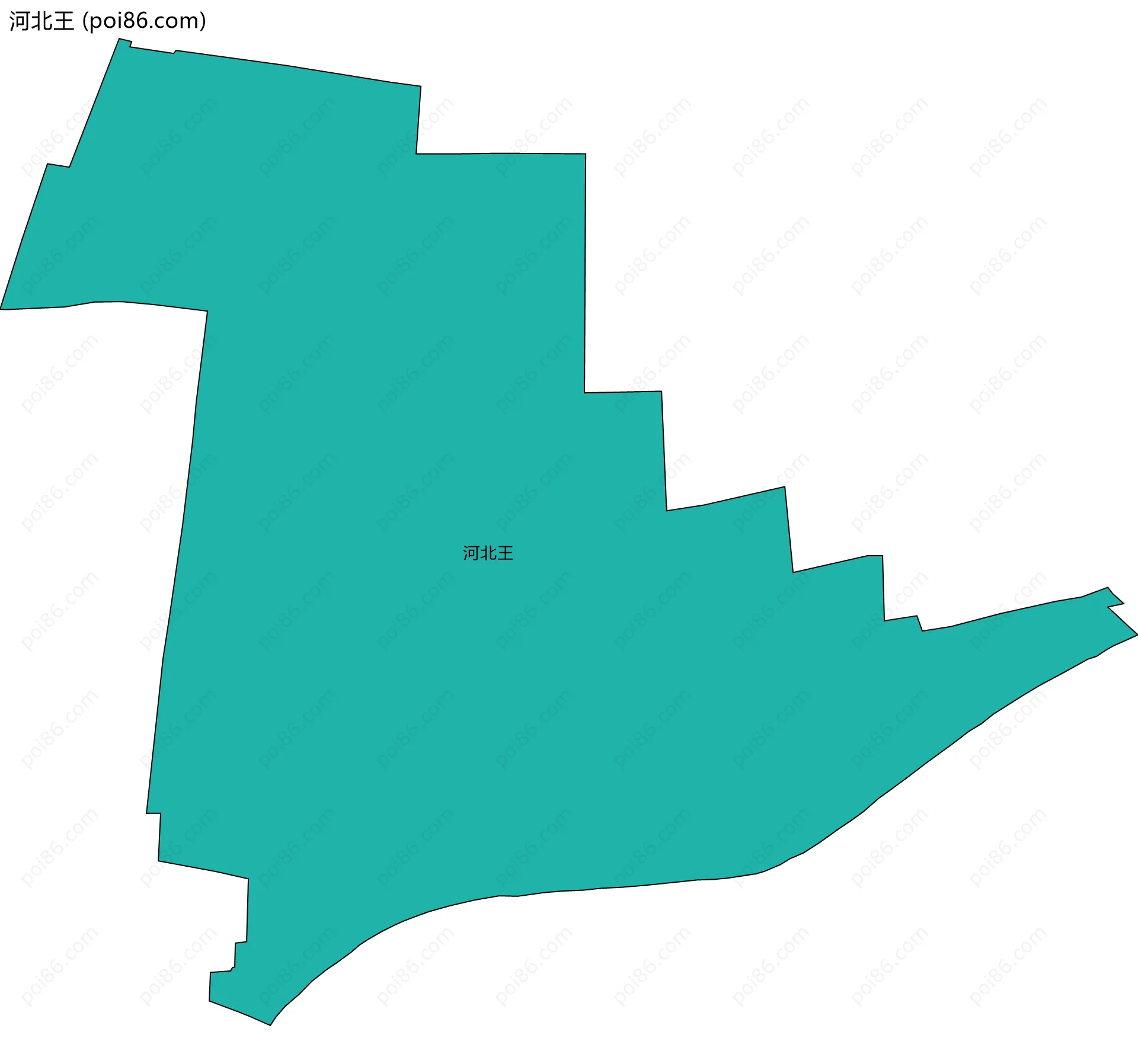 河北王边界地图