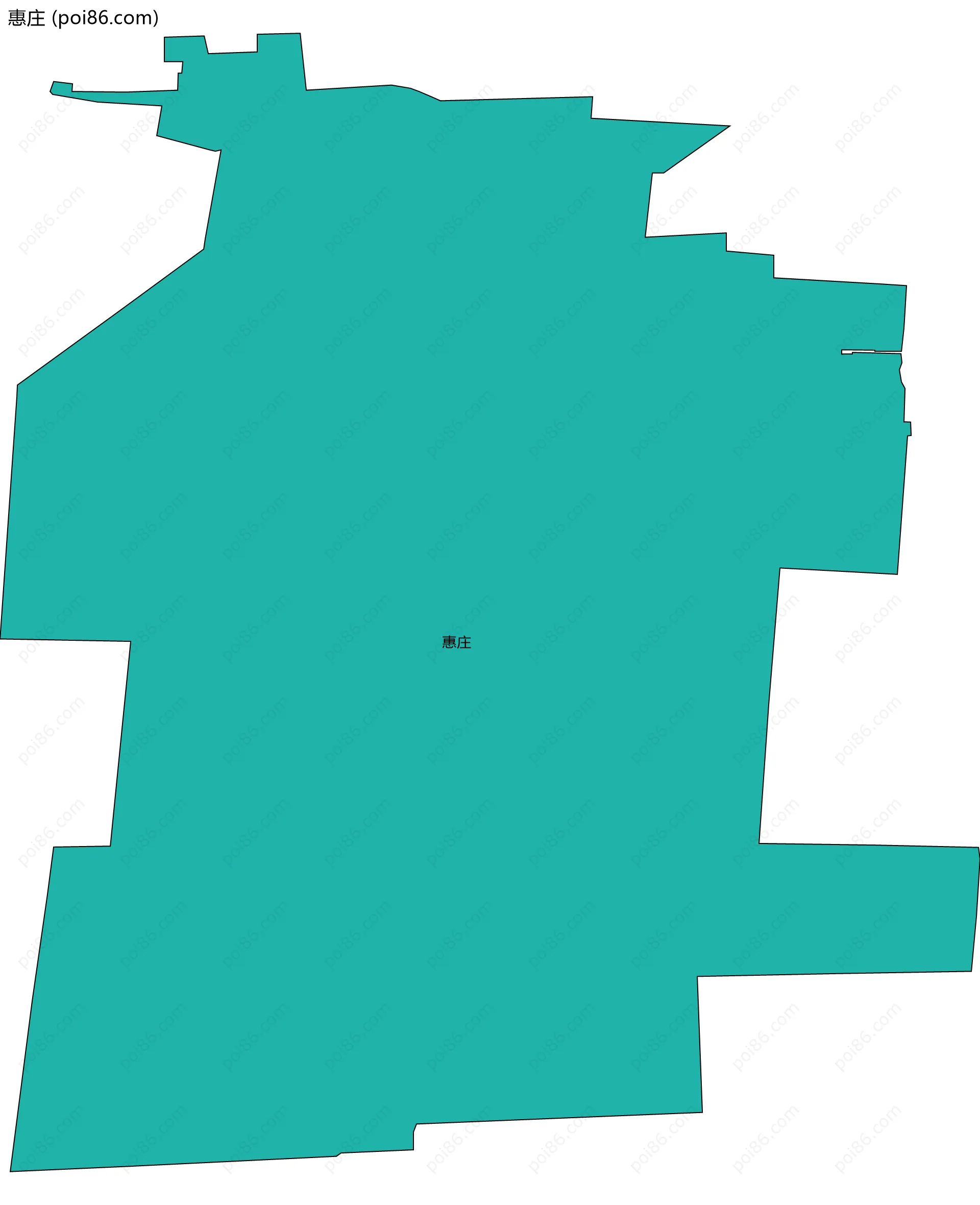 惠庄边界地图