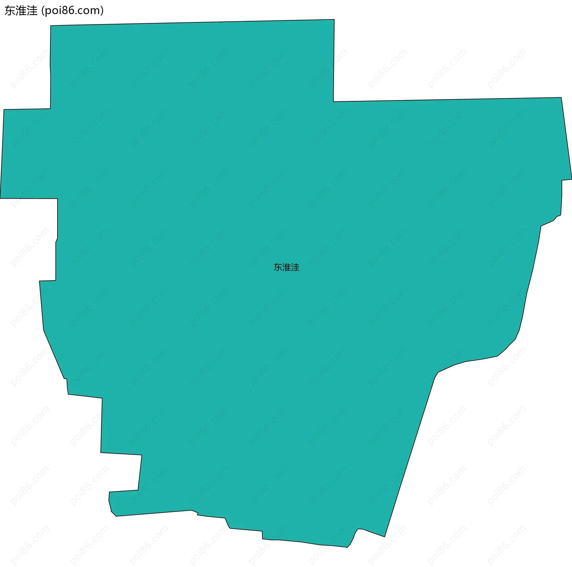 东淮洼边界地图