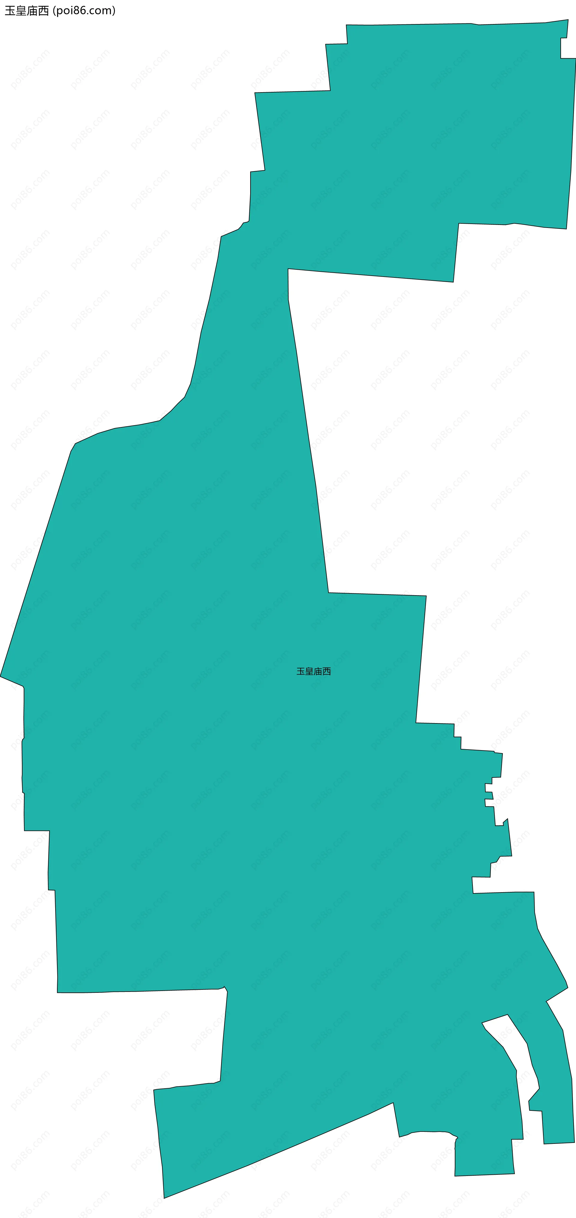 玉皇庙西边界地图