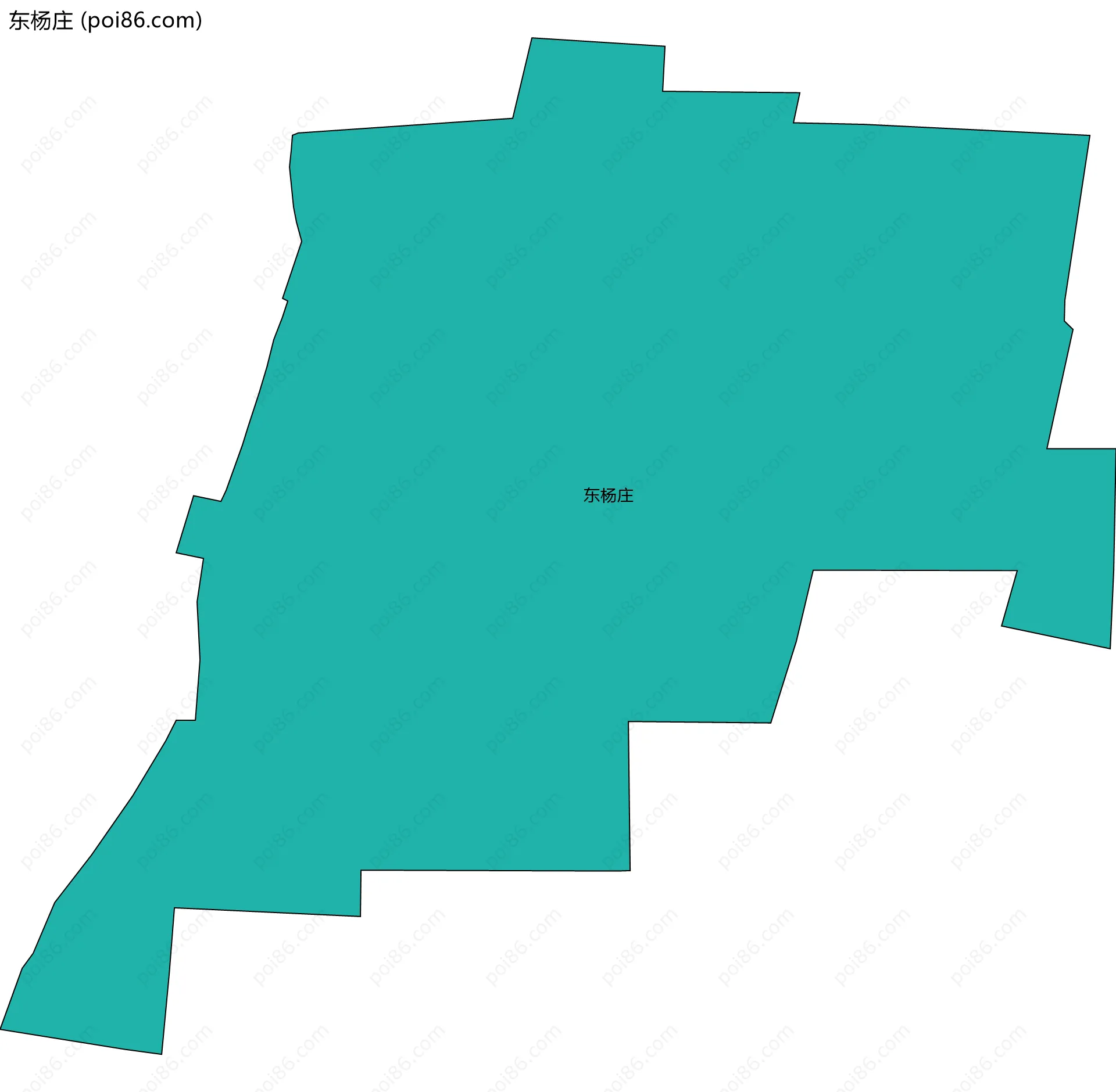 东杨庄边界地图