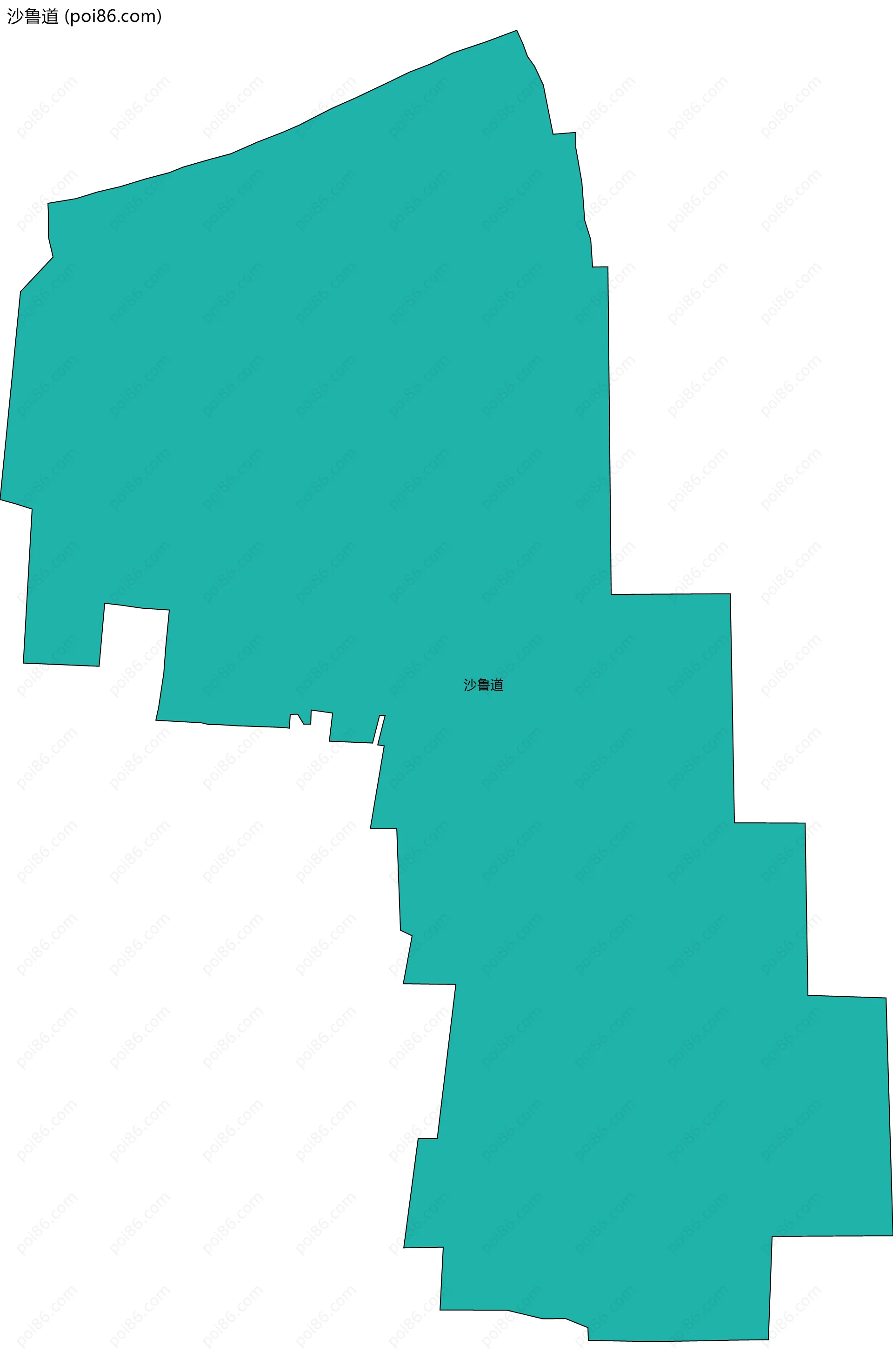 沙鲁道边界地图