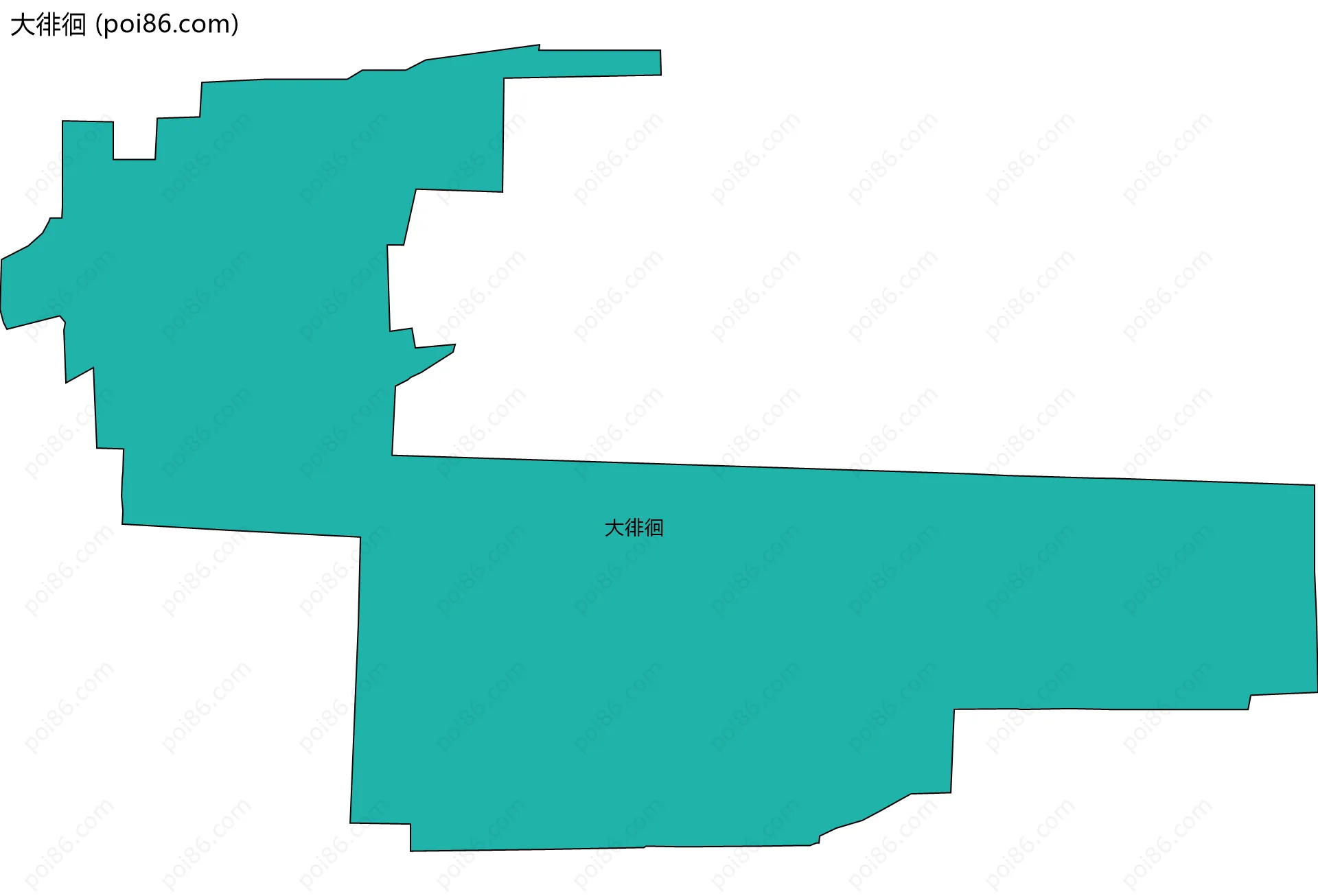 大徘徊边界地图