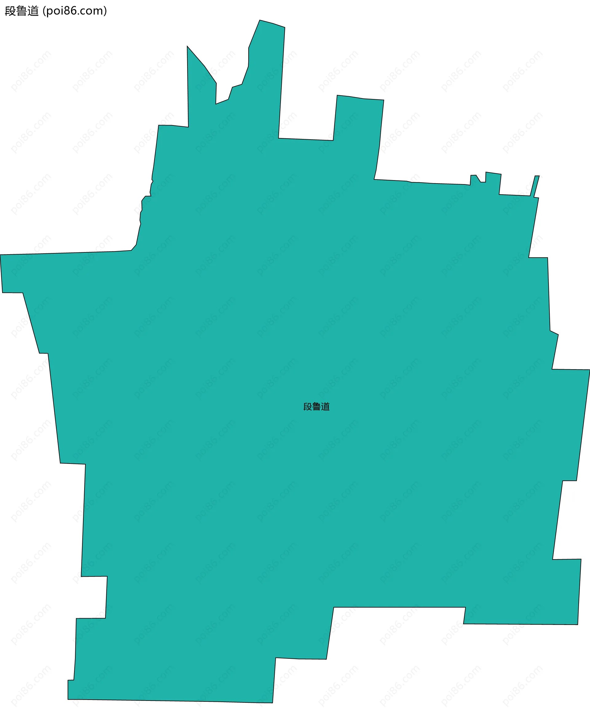 段鲁道边界地图