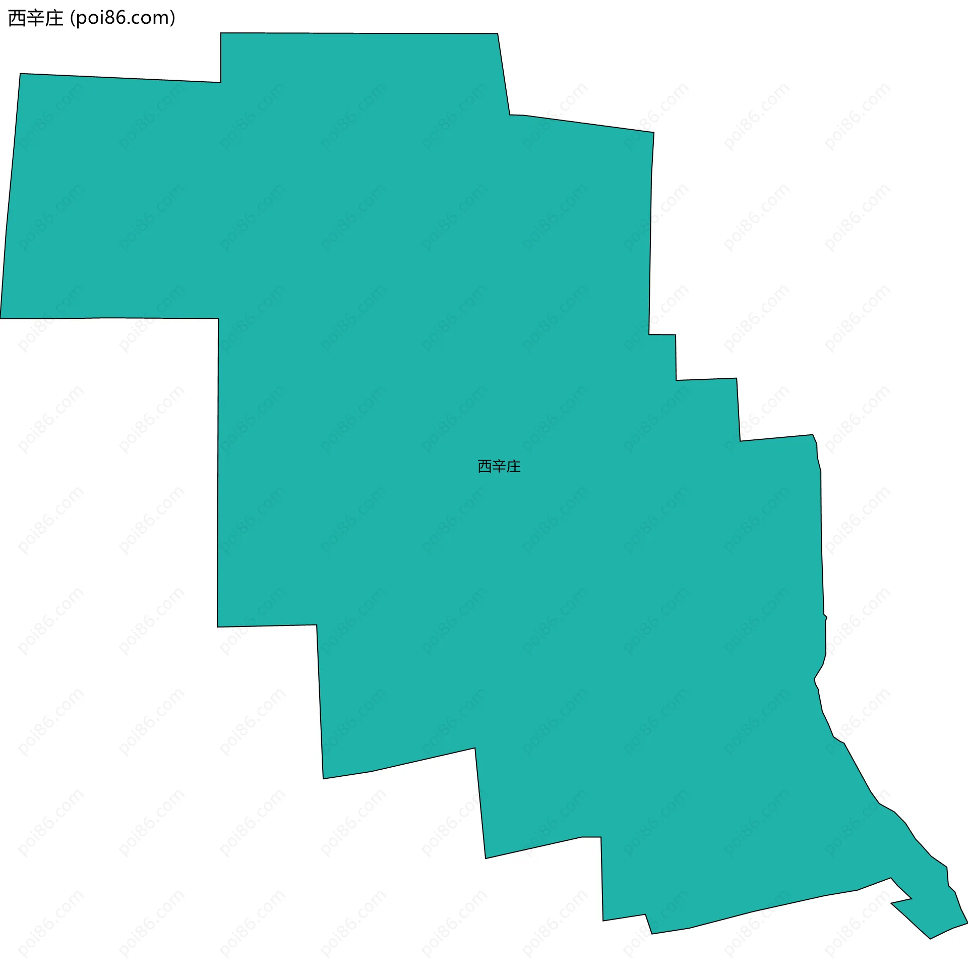 西辛庄边界地图