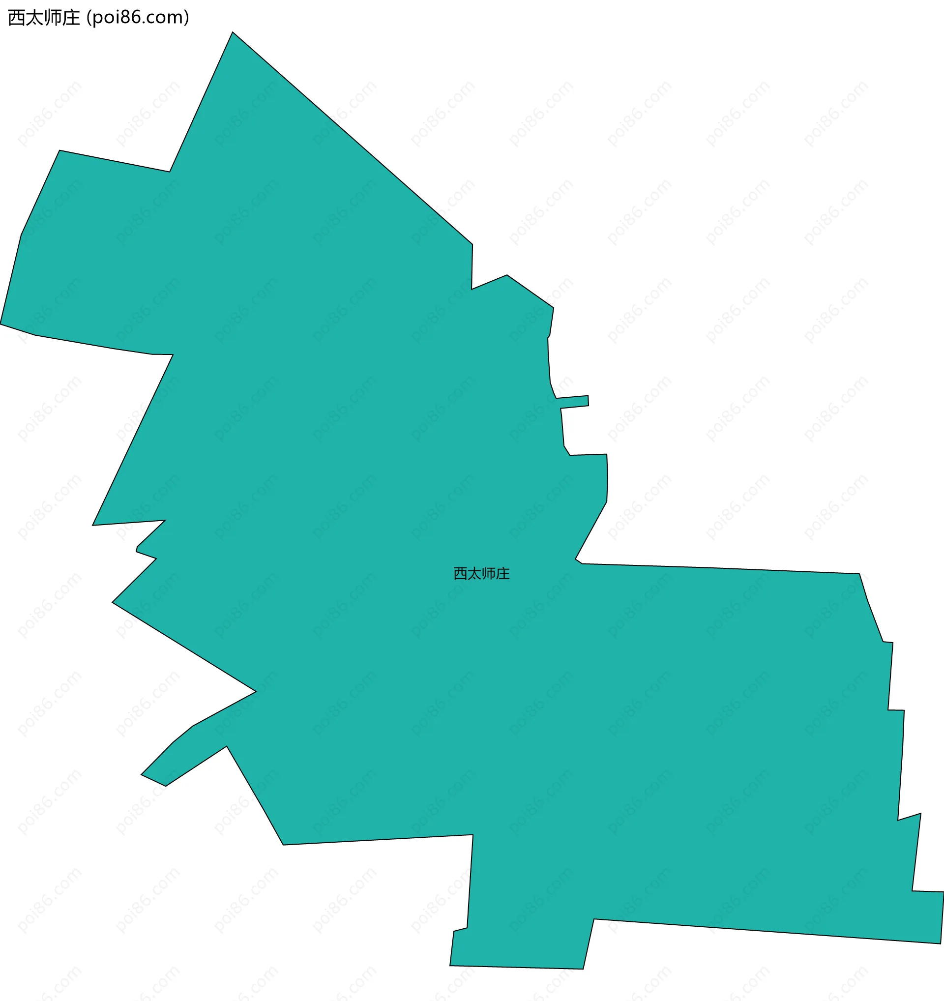 西太师庄边界地图