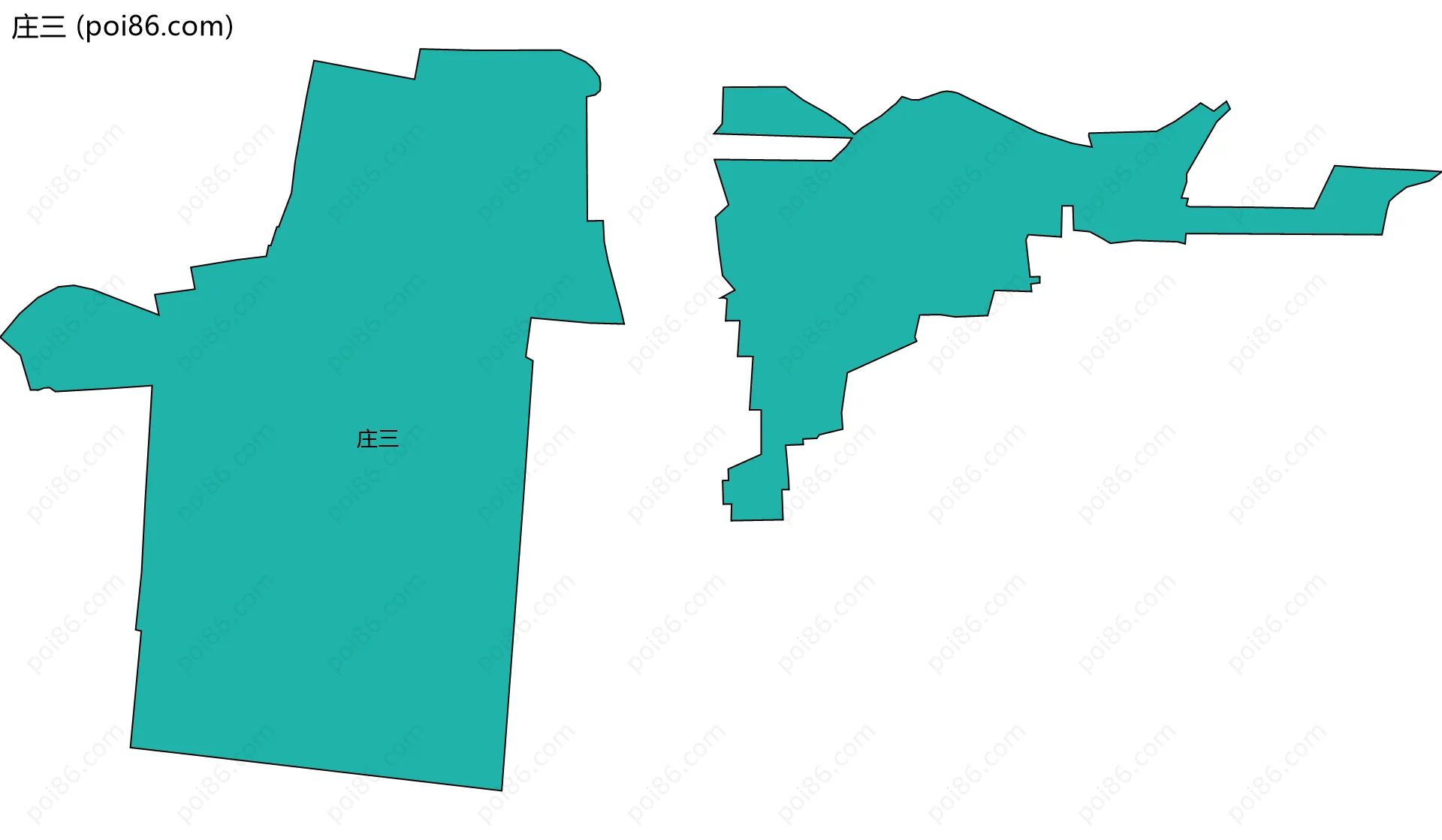庄三边界地图