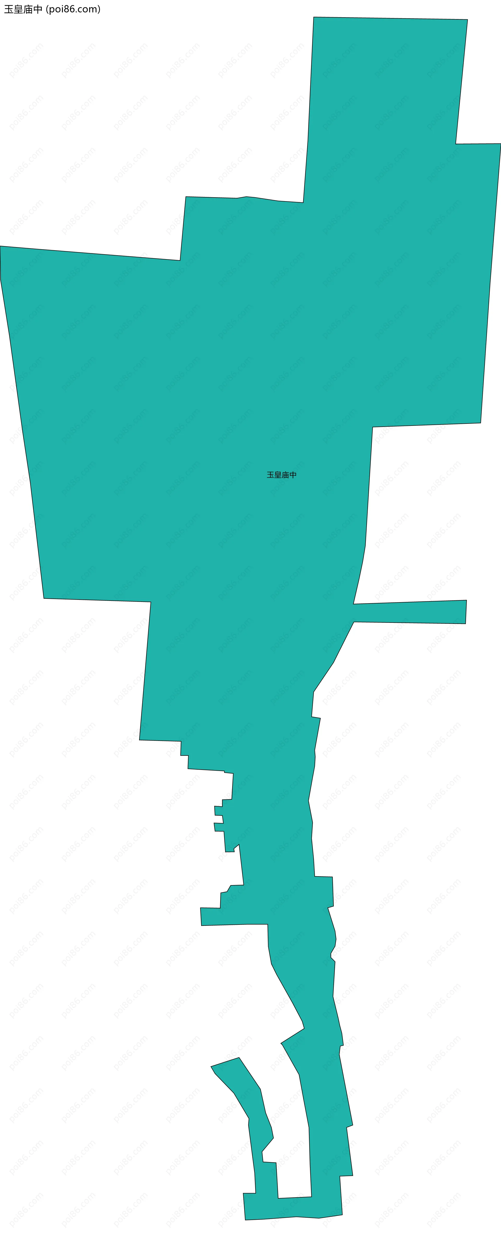 玉皇庙中边界地图
