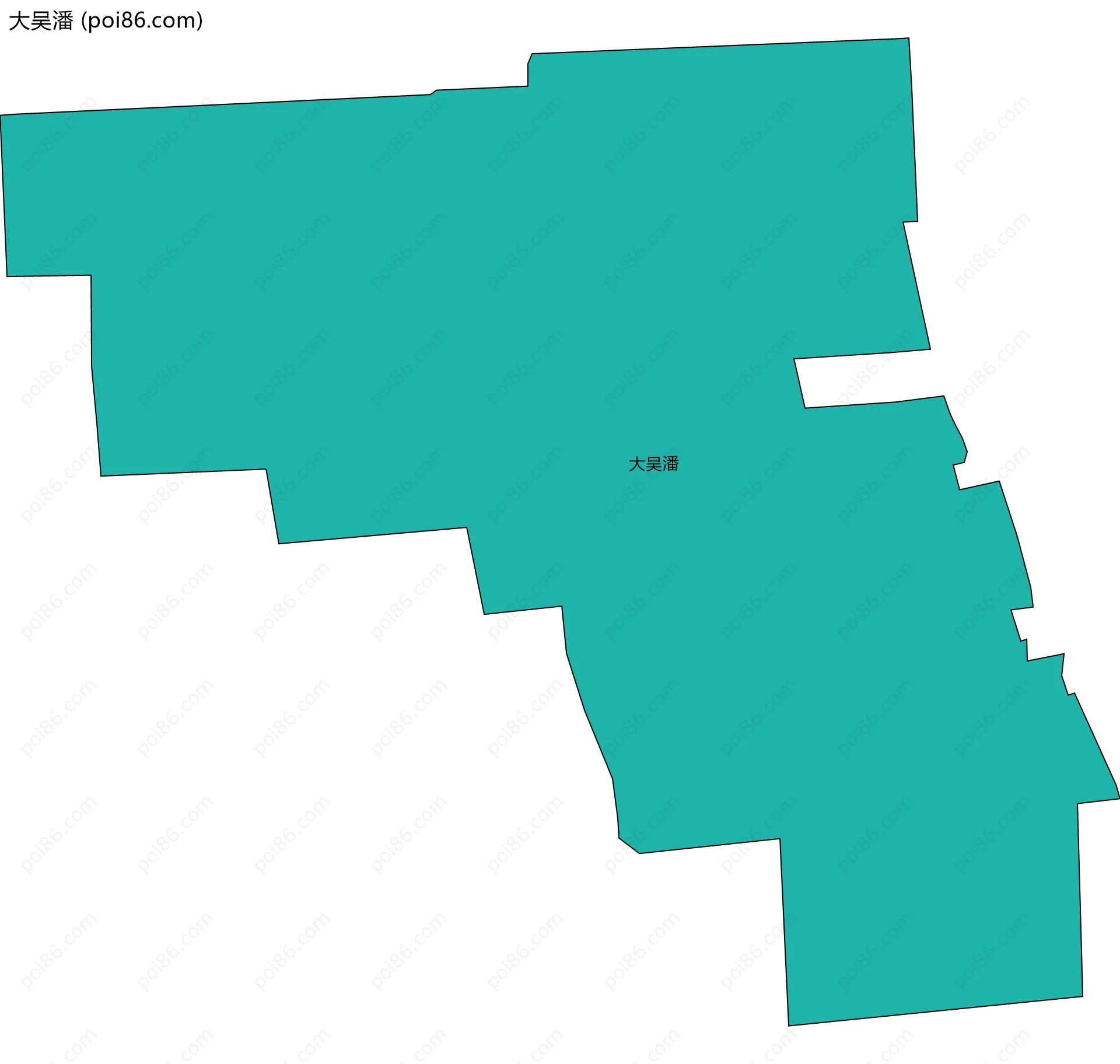 大吴潘边界地图