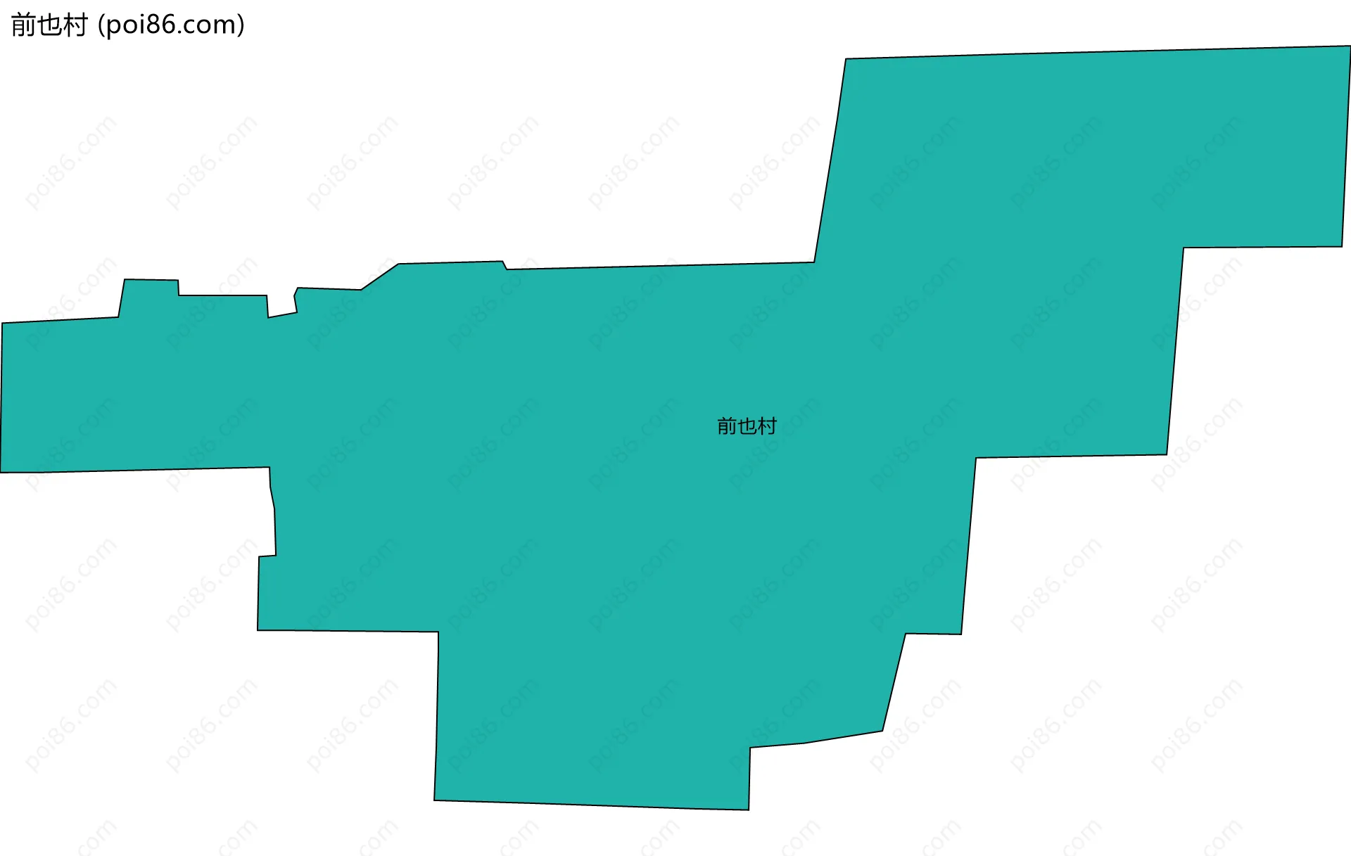 前也村边界地图