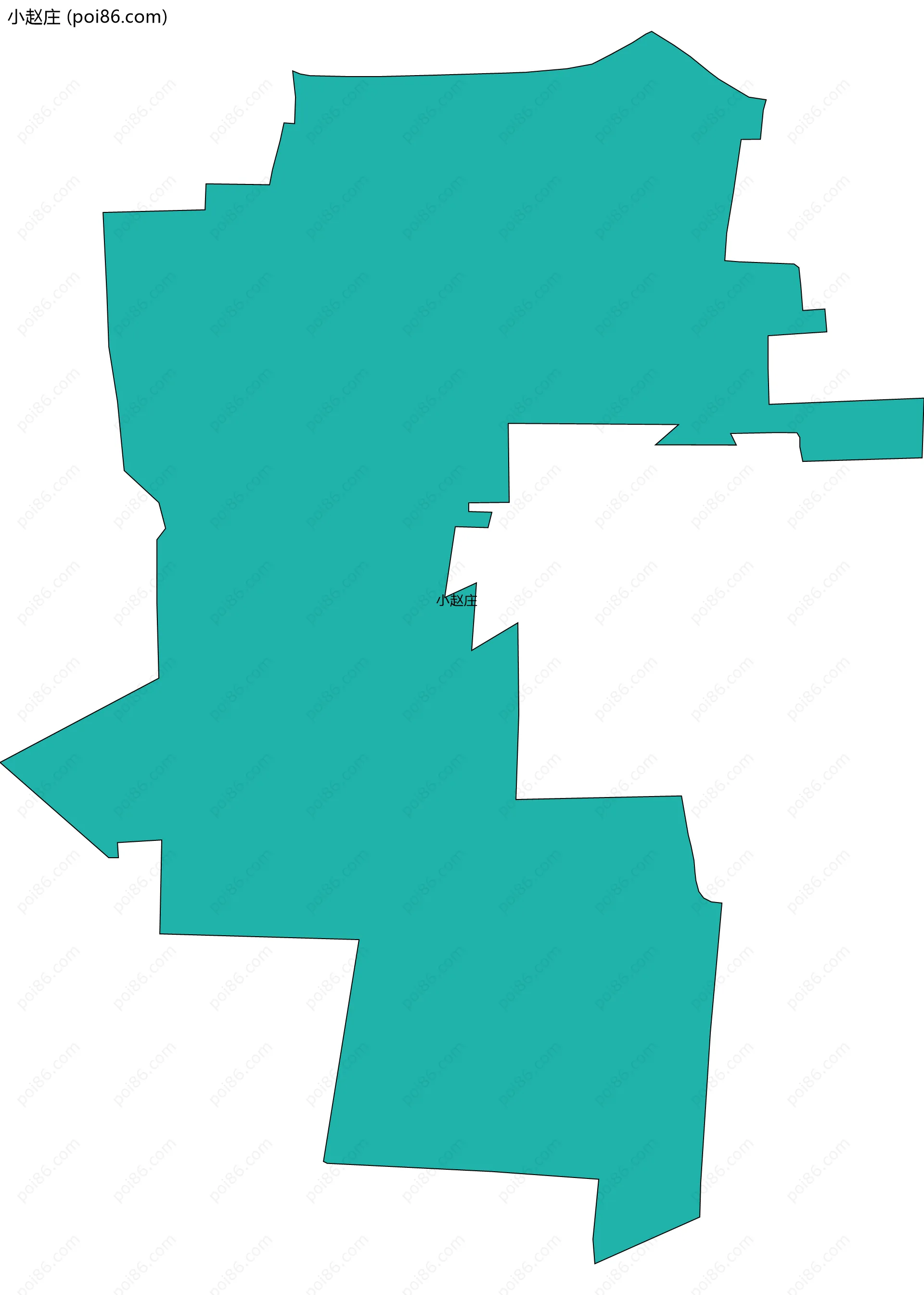 小赵庄边界地图