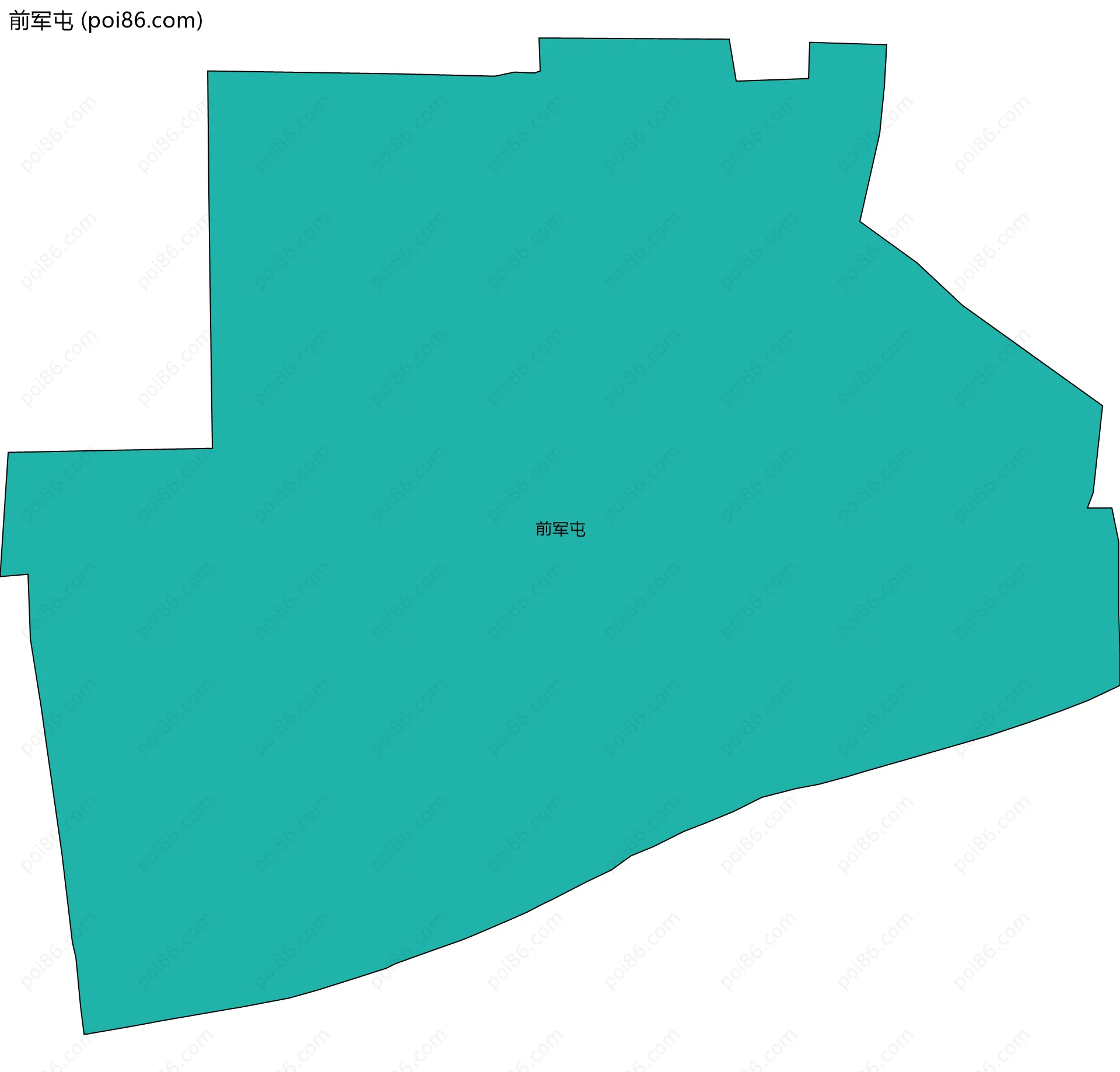 前军屯边界地图