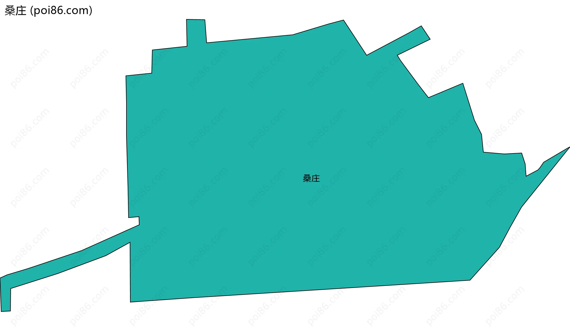 桑庄边界地图