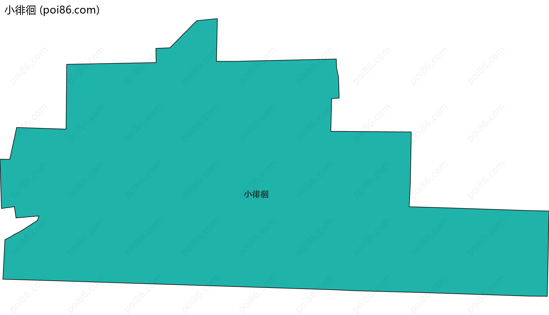 小徘徊边界地图