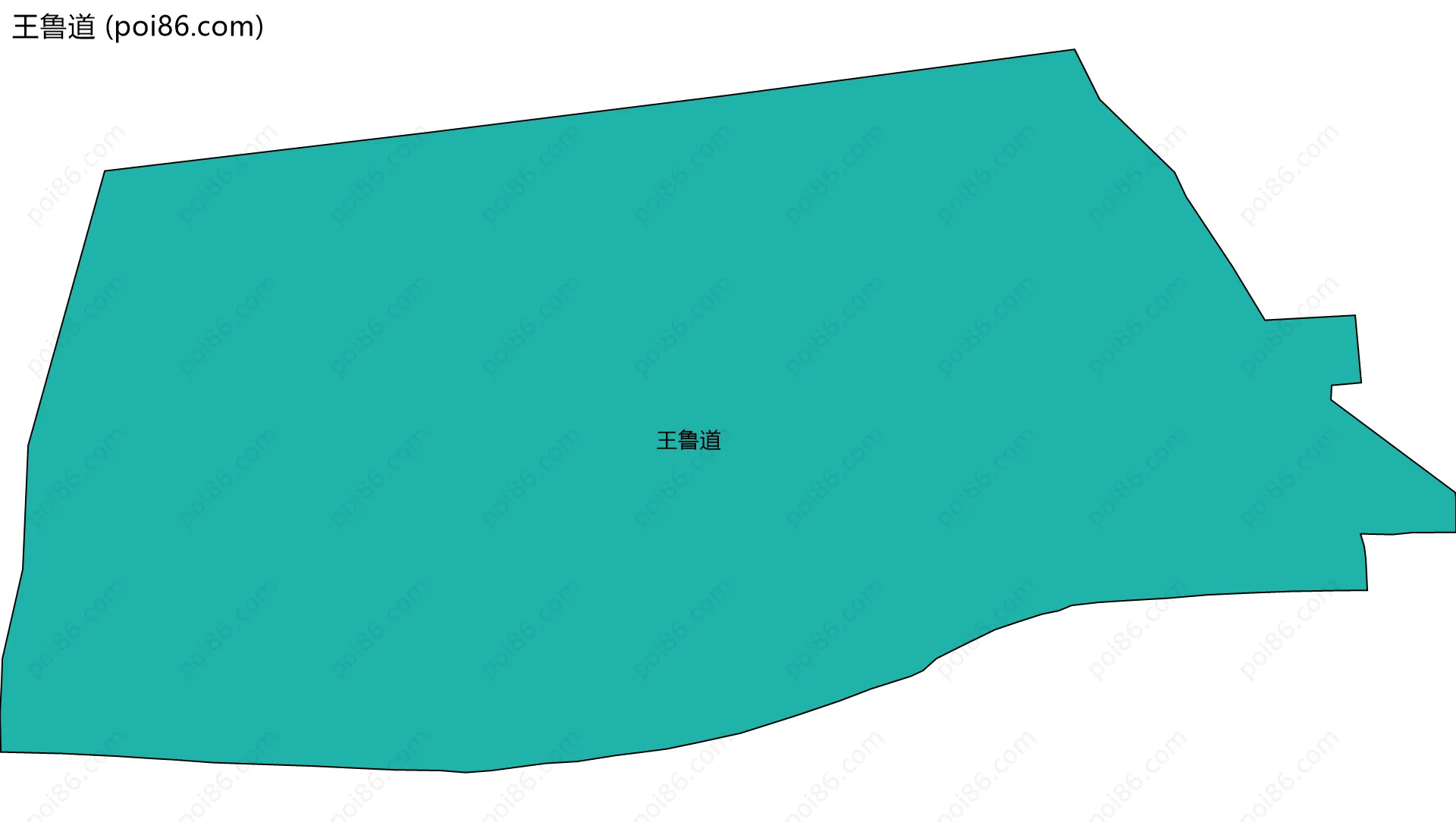 王鲁道边界地图