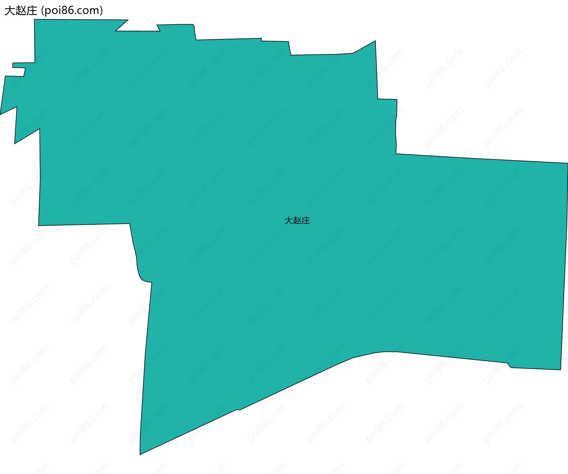 大赵庄边界地图