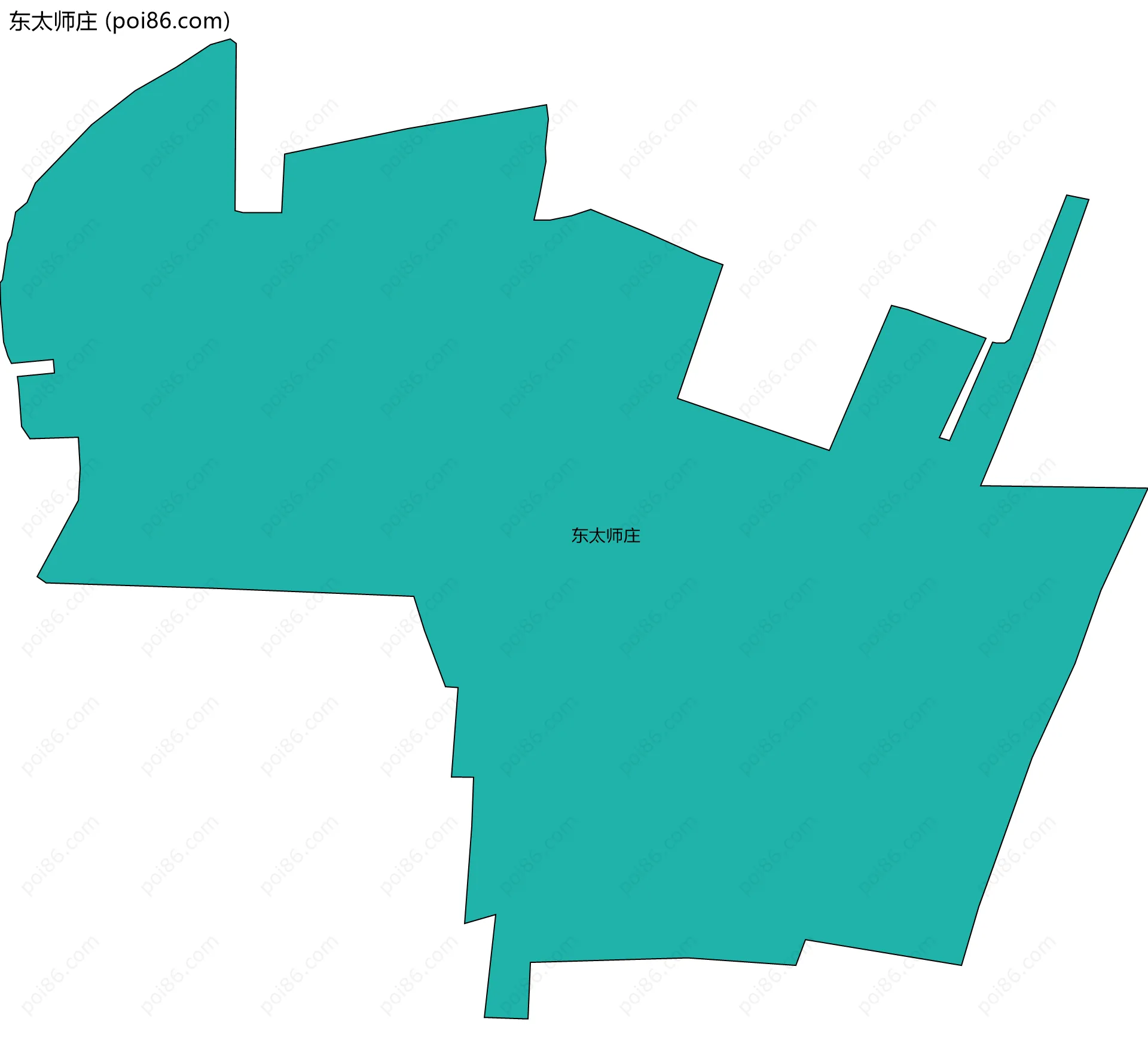 东太师庄边界地图