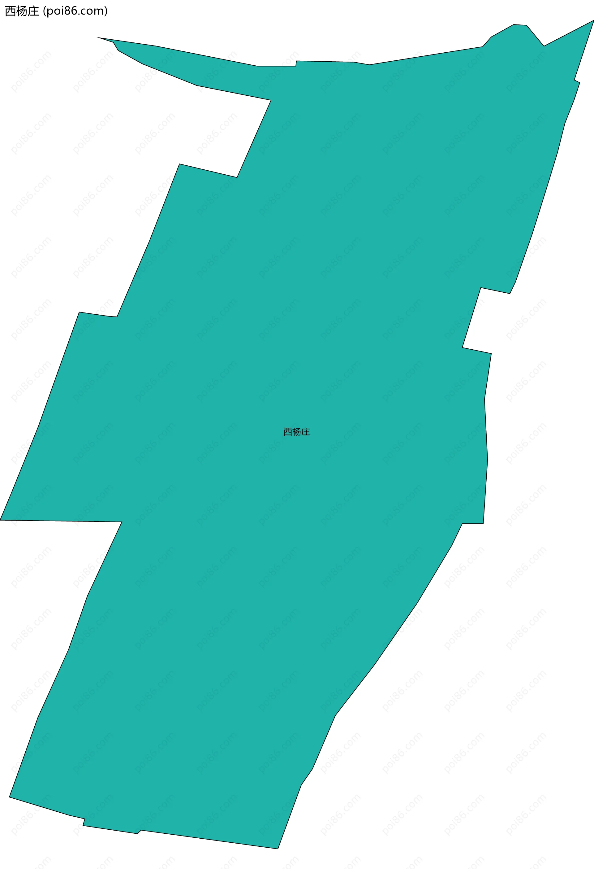 西杨庄边界地图