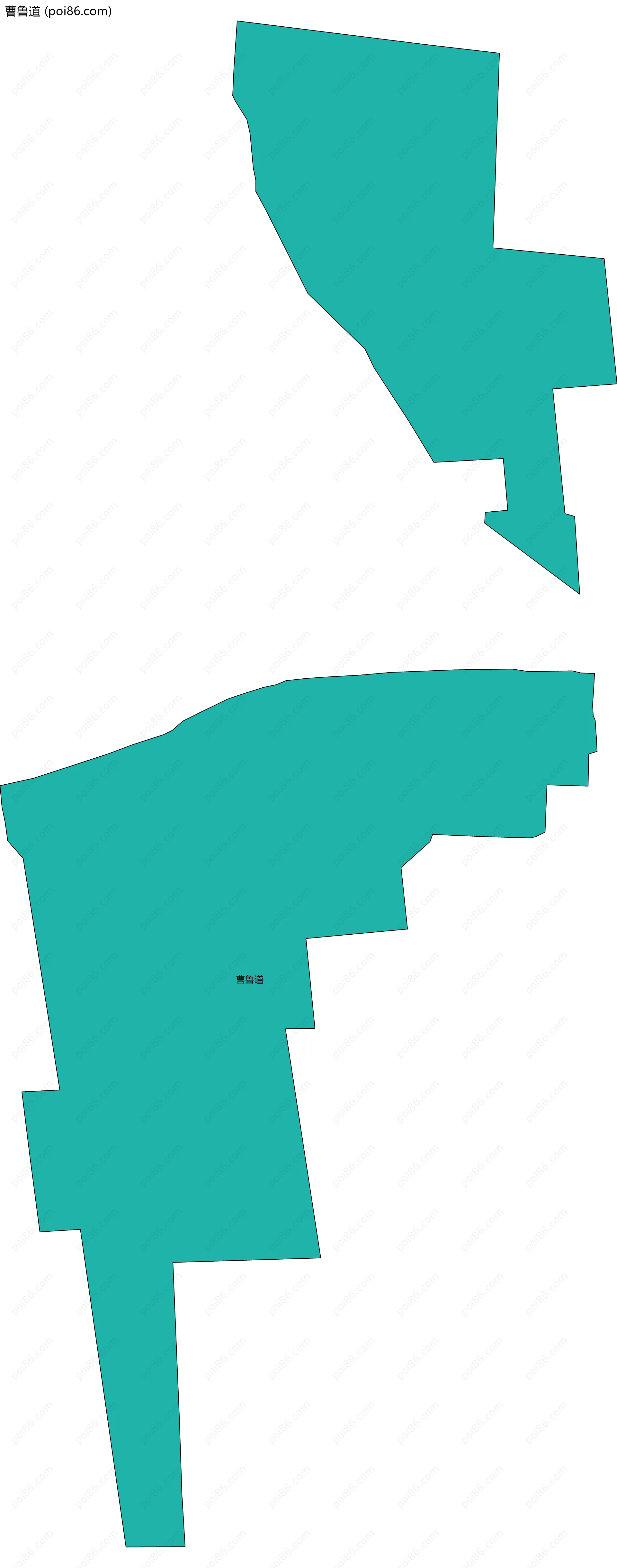 曹鲁道边界地图