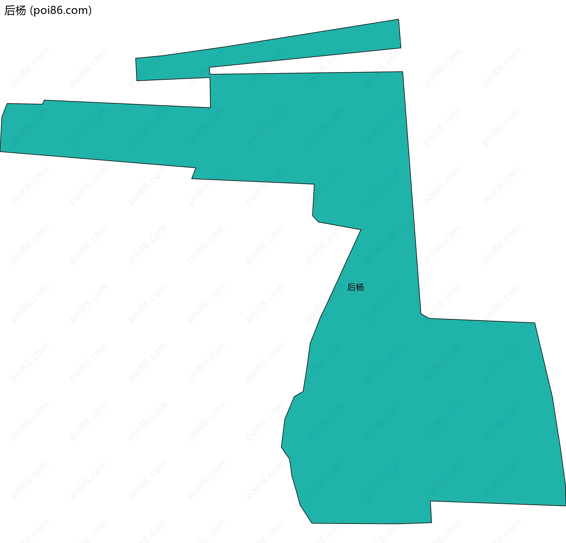 后杨边界地图